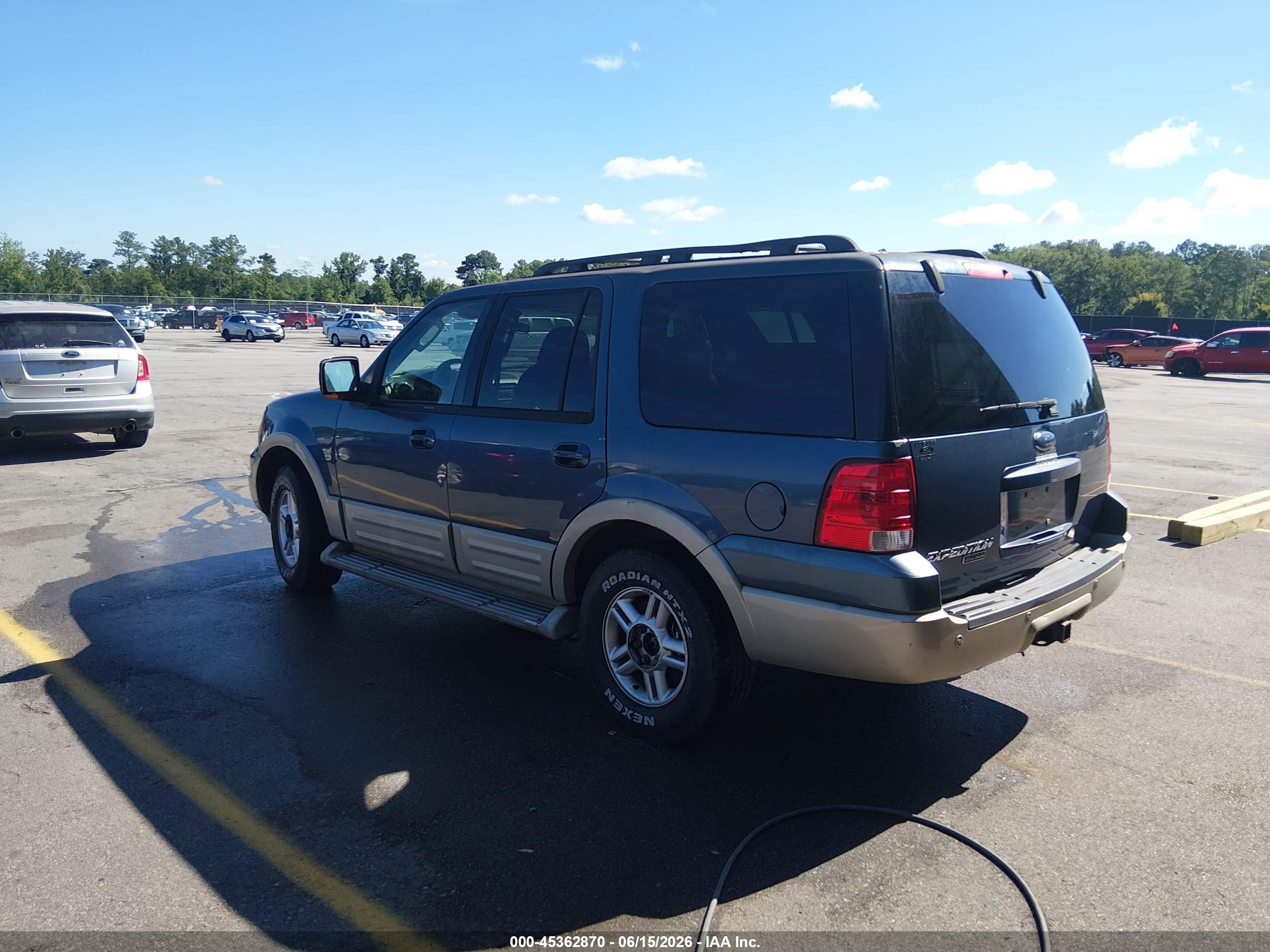 2006 Ford Expedition Eddie Bauer/king Ranch Blue vin: 1FMFU17516LA12134