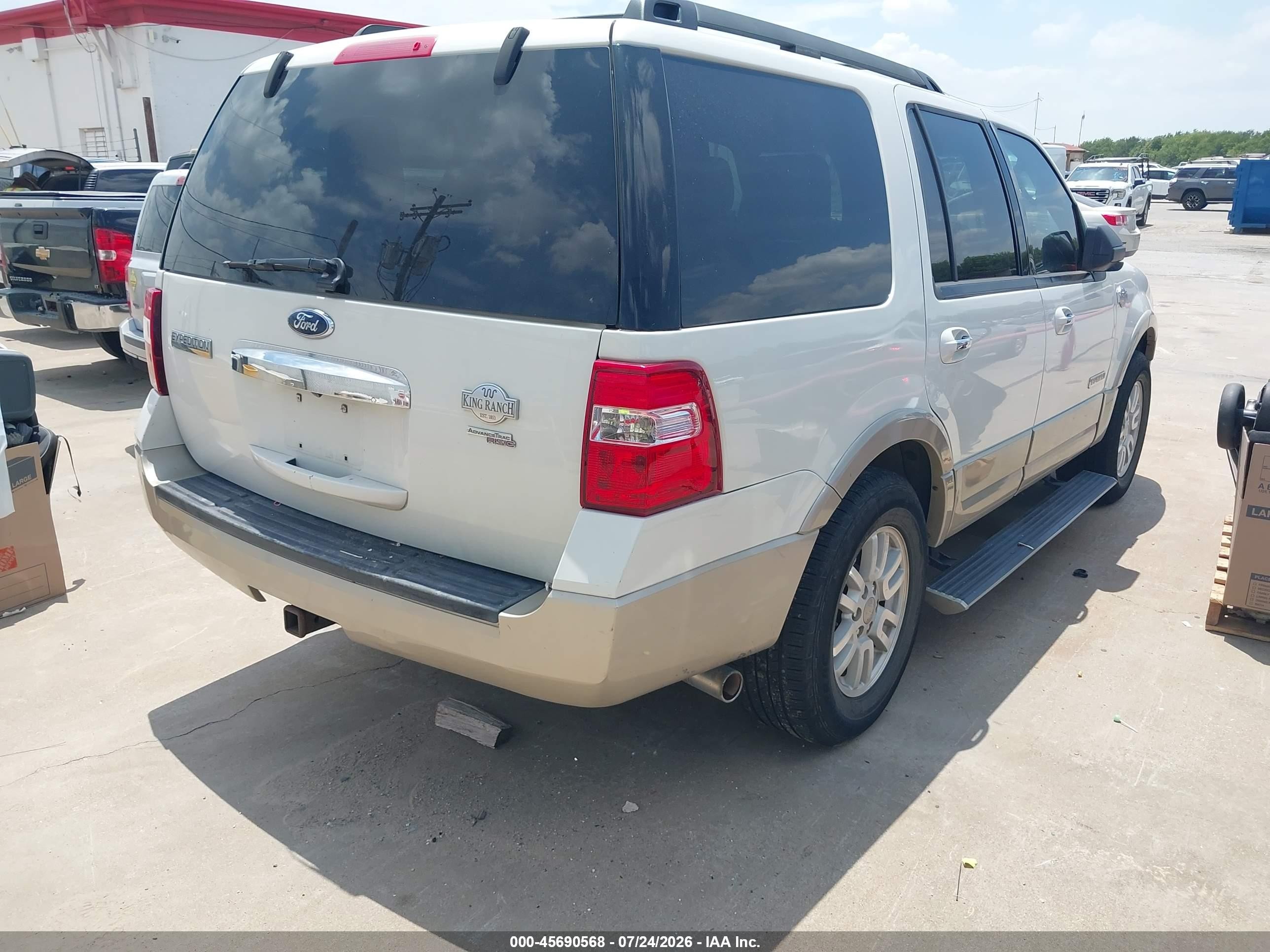 2008 Ford Expedition Eddie Bauer/king Ranch Champagne vin: 1FMFU17518LA31012