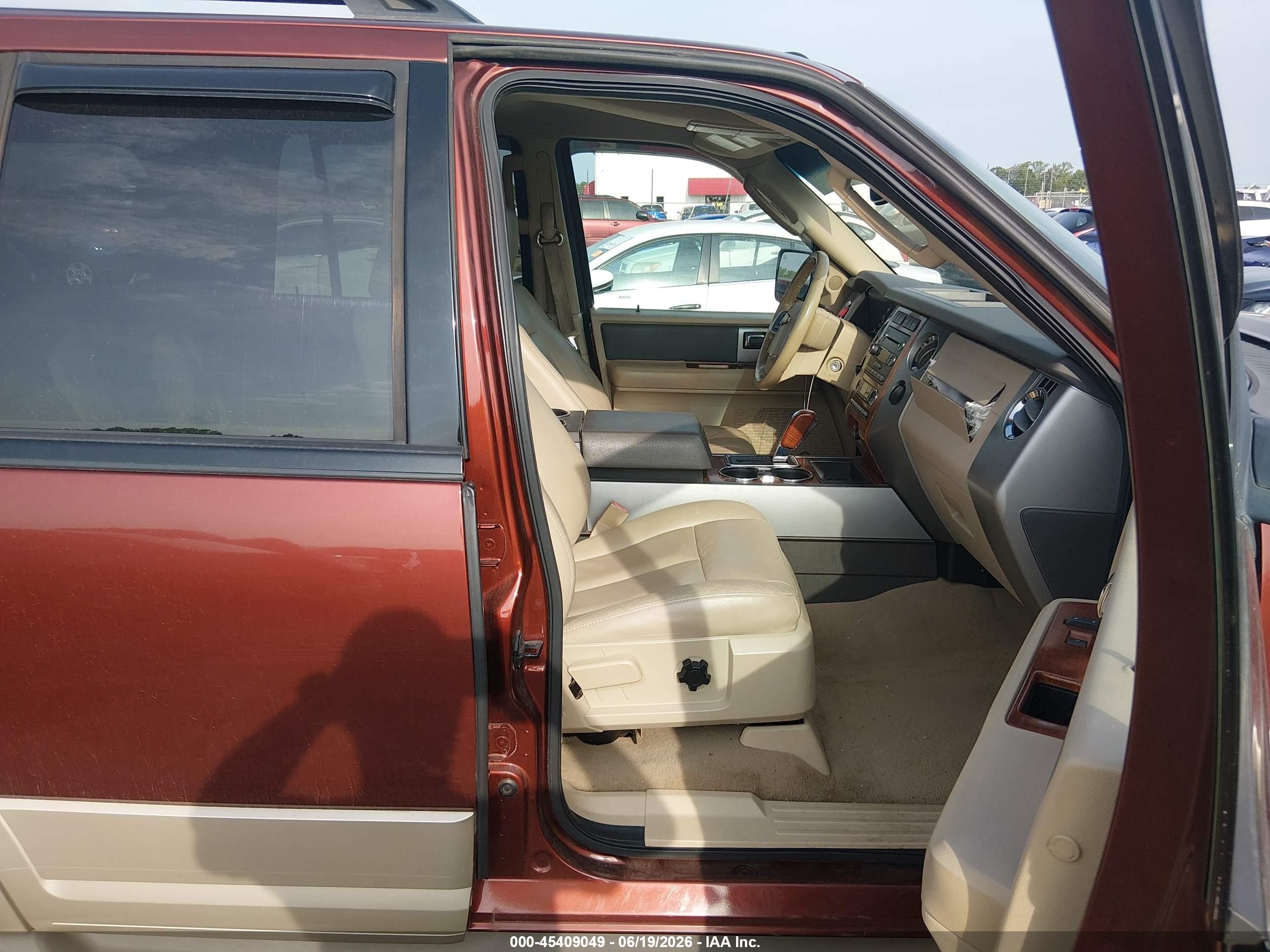 2008 Ford Expedition Eddie Bauer/king Ranch Red vin: 1FMFU17518LA65242