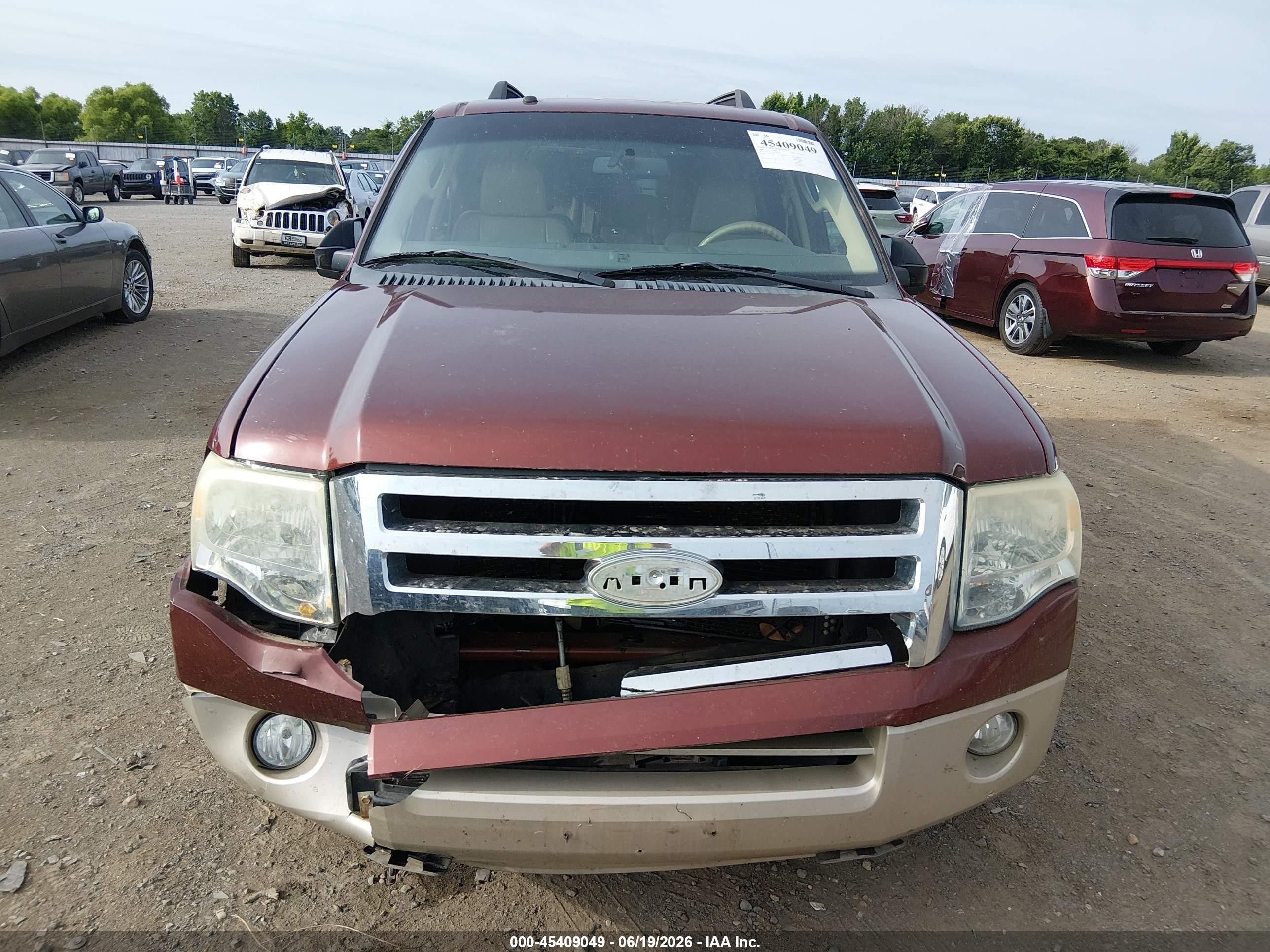 2008 Ford Expedition Eddie Bauer/king Ranch Red vin: 1FMFU17518LA65242