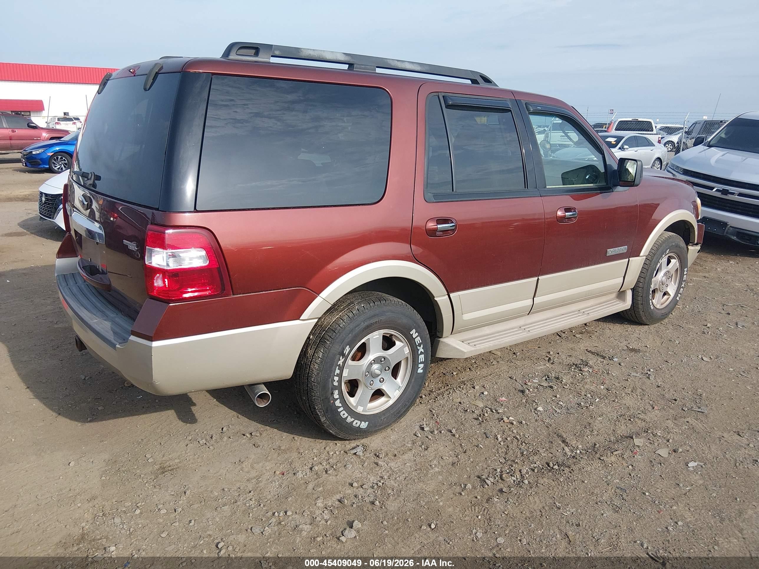 2008 Ford Expedition Eddie Bauer/king Ranch Red vin: 1FMFU17518LA65242