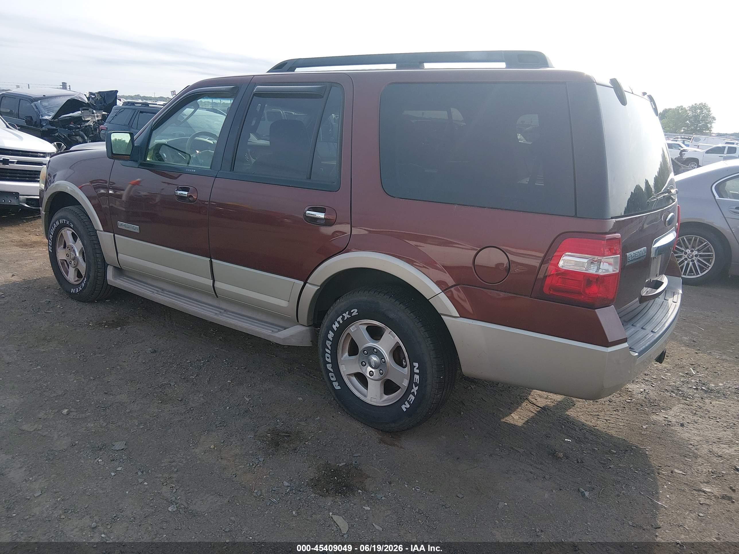 2008 Ford Expedition Eddie Bauer/king Ranch Red vin: 1FMFU17518LA65242