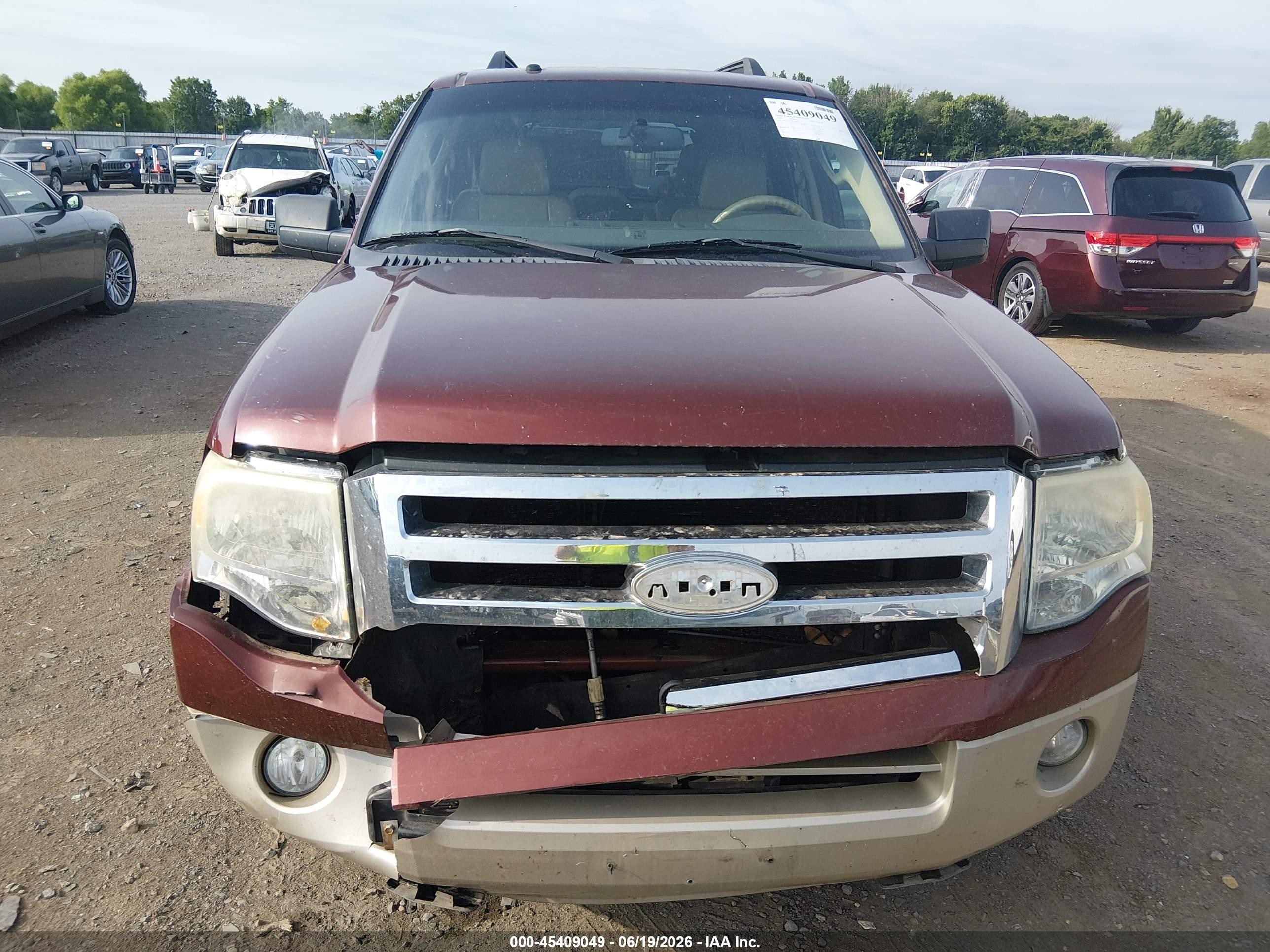 2008 Ford Expedition Eddie Bauer/king Ranch Red vin: 1FMFU17518LA65242