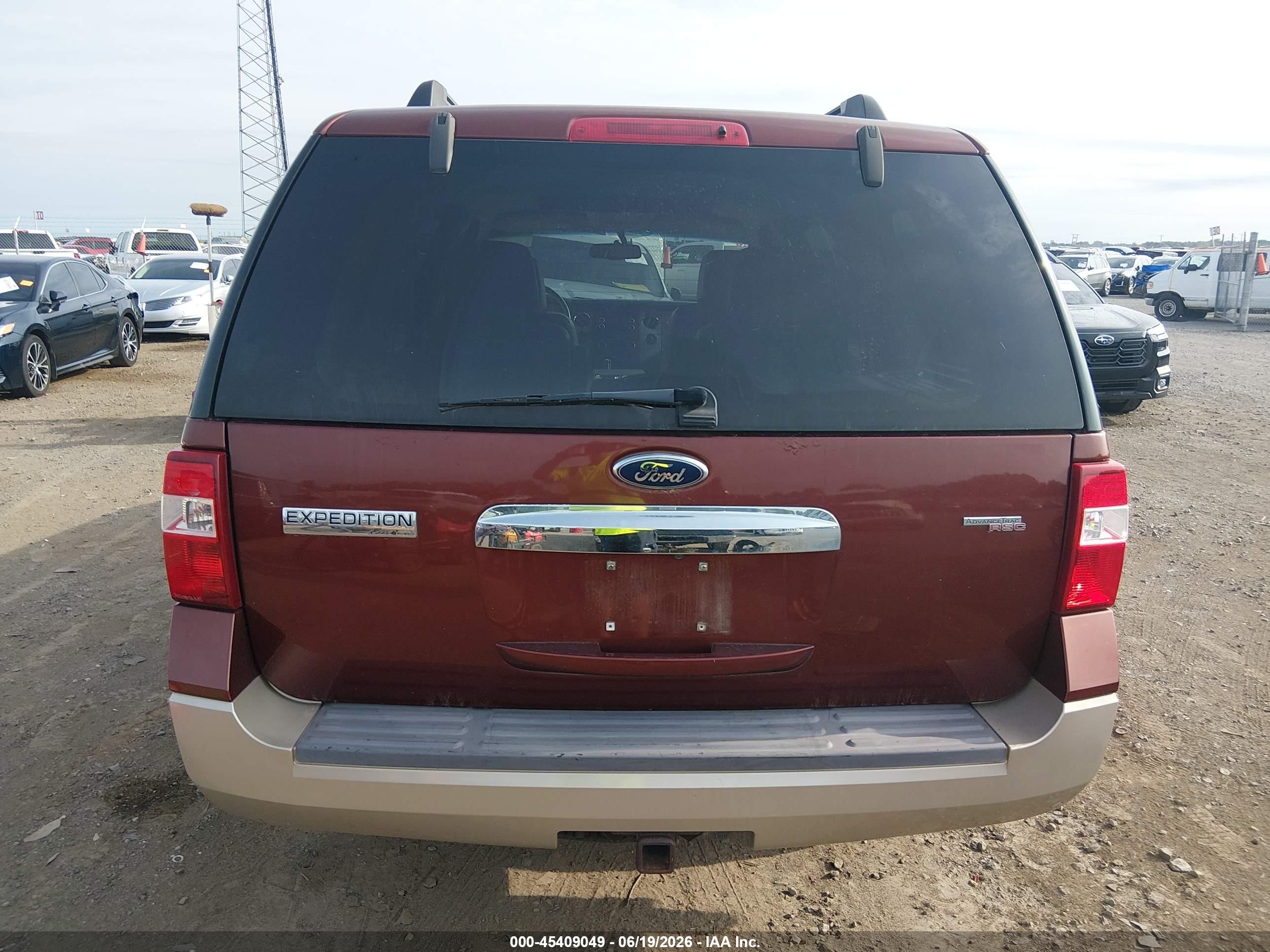 2008 Ford Expedition Eddie Bauer/king Ranch Red vin: 1FMFU17518LA65242