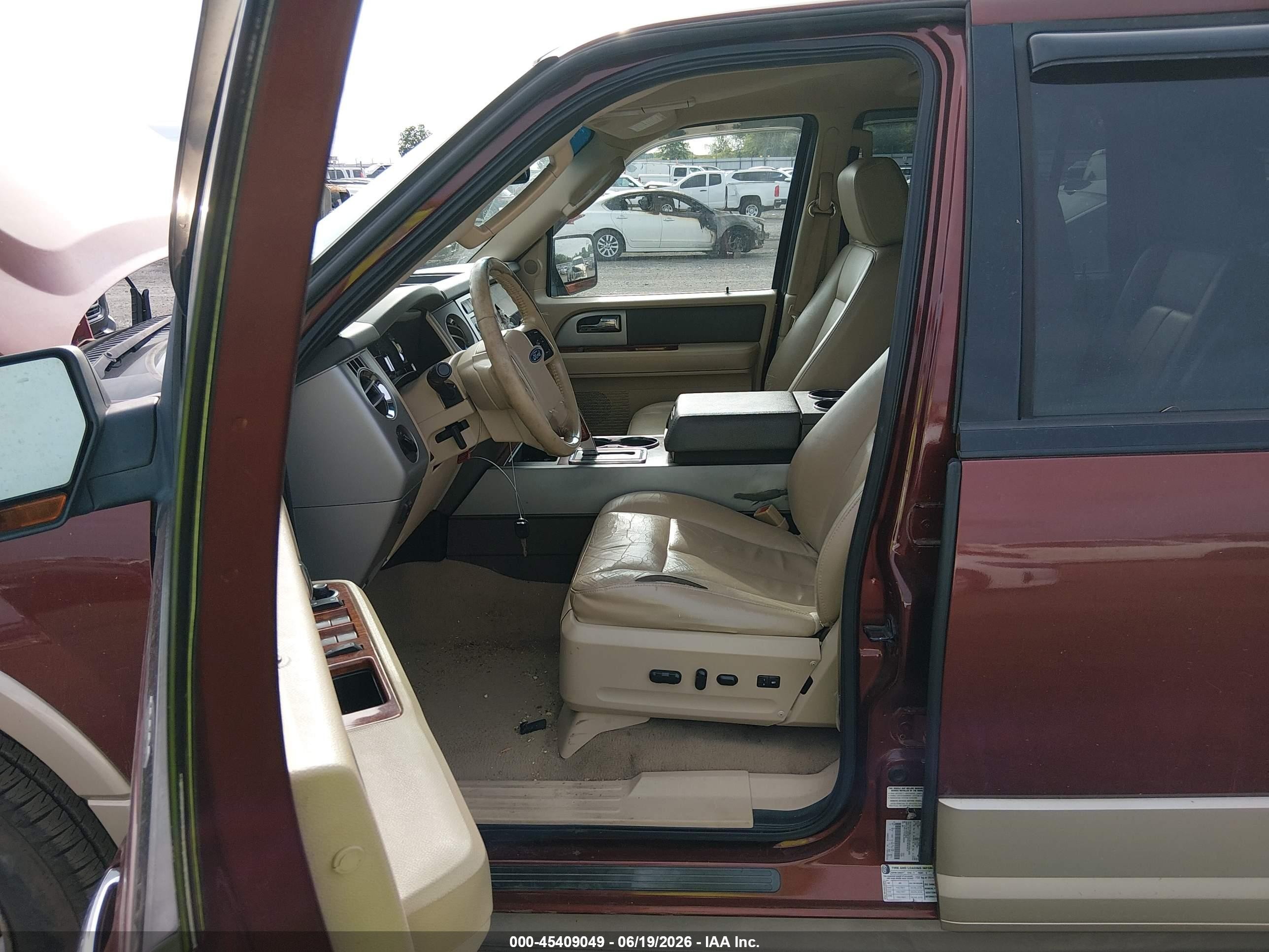 2008 Ford Expedition Eddie Bauer/king Ranch Red vin: 1FMFU17518LA65242