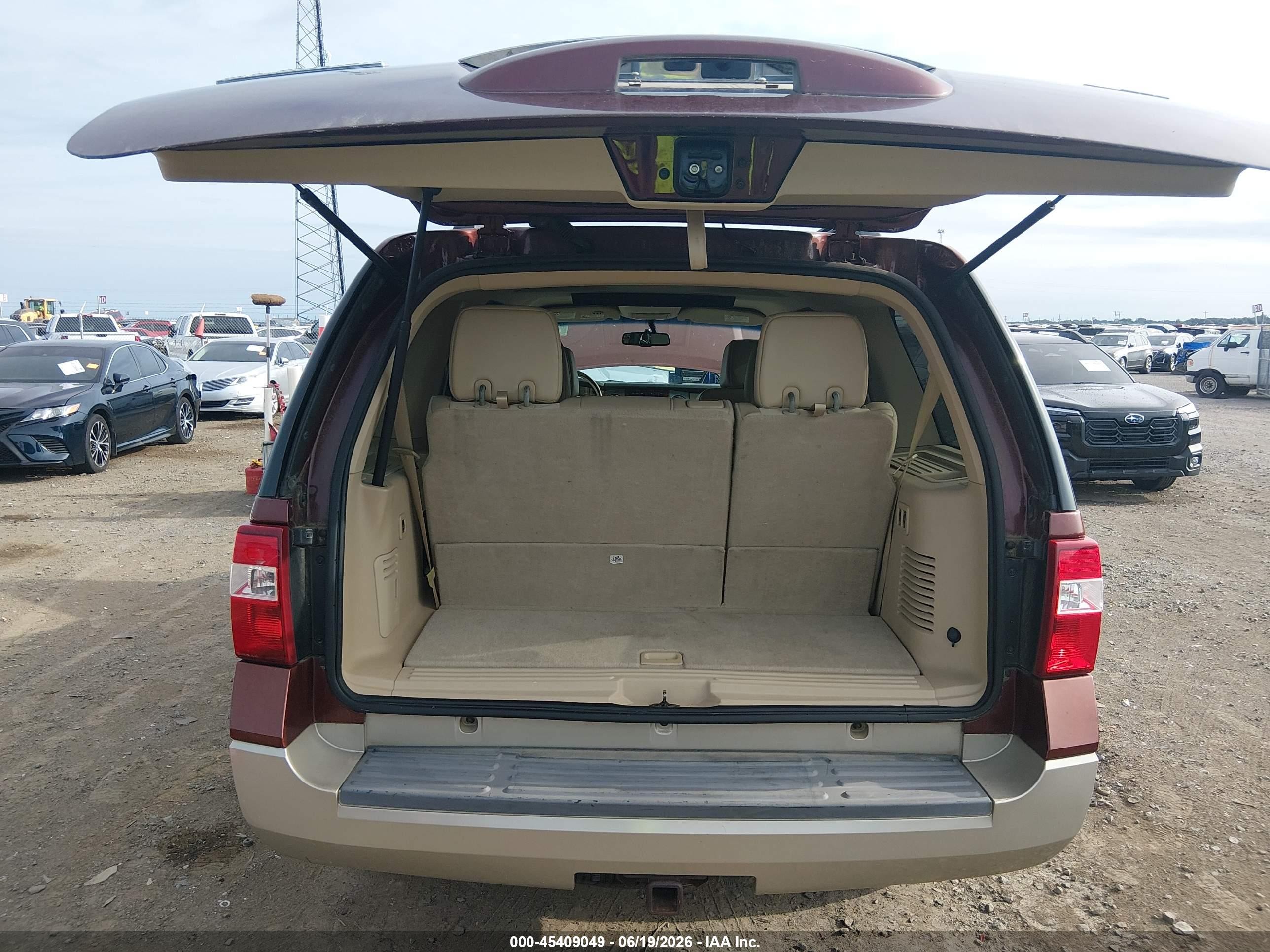 2008 Ford Expedition Eddie Bauer/king Ranch Red vin: 1FMFU17518LA65242