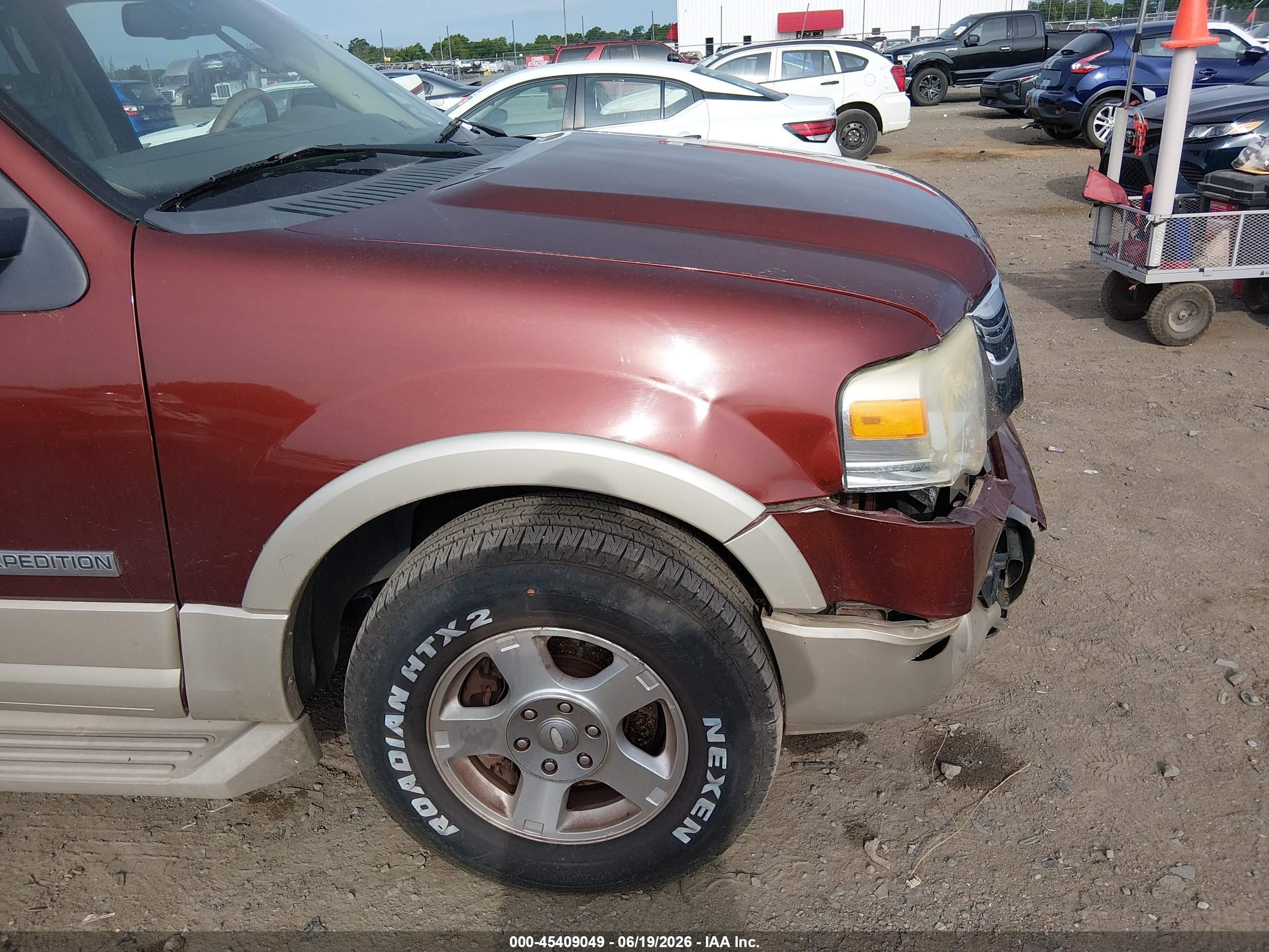 2008 Ford Expedition Eddie Bauer/king Ranch Red vin: 1FMFU17518LA65242