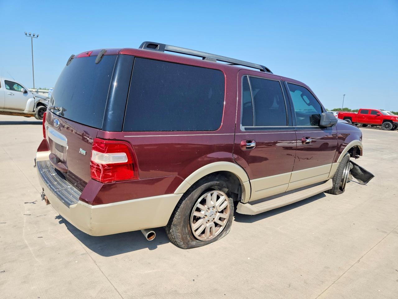 2009 Ford Expedition Eddie Bauer Maroon vin: 1FMFU17519EB10959