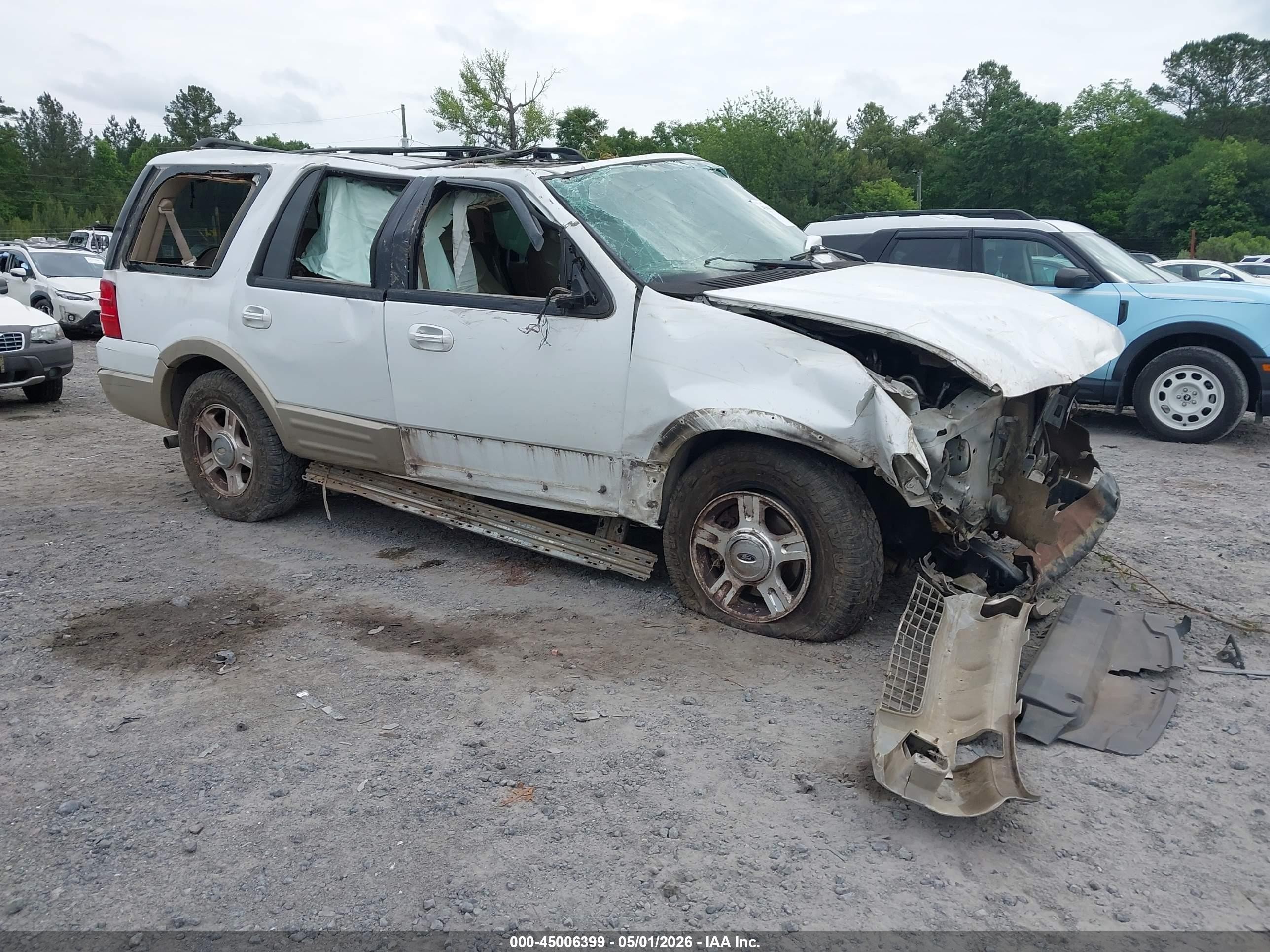 2006 Ford Expedition Eddie Bauer/king Ranch White vin: 1FMFU17526LB00156