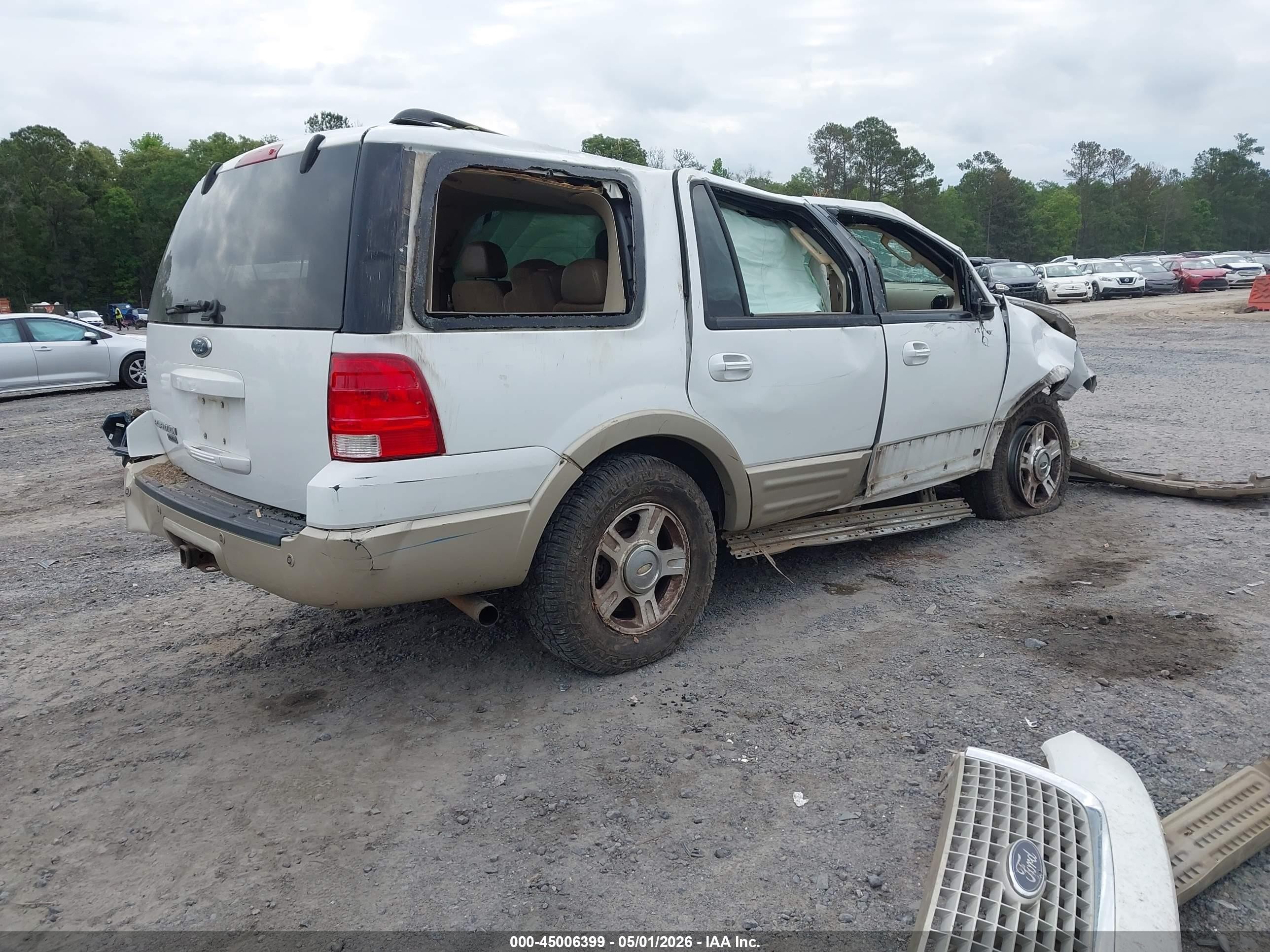 2006 Ford Expedition Eddie Bauer/king Ranch White vin: 1FMFU17526LB00156