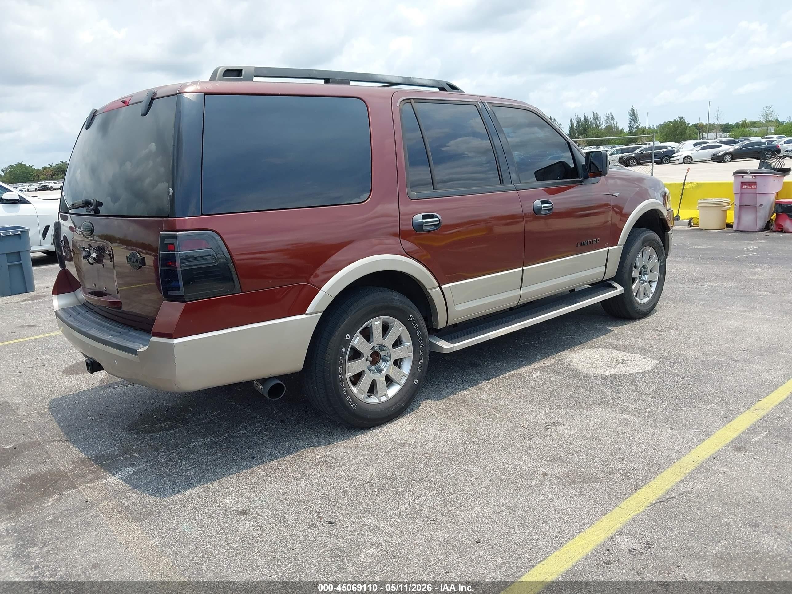 2008 Ford Expedition Eddie Bauer/king Ranch Maroon vin: 1FMFU17528LA35764