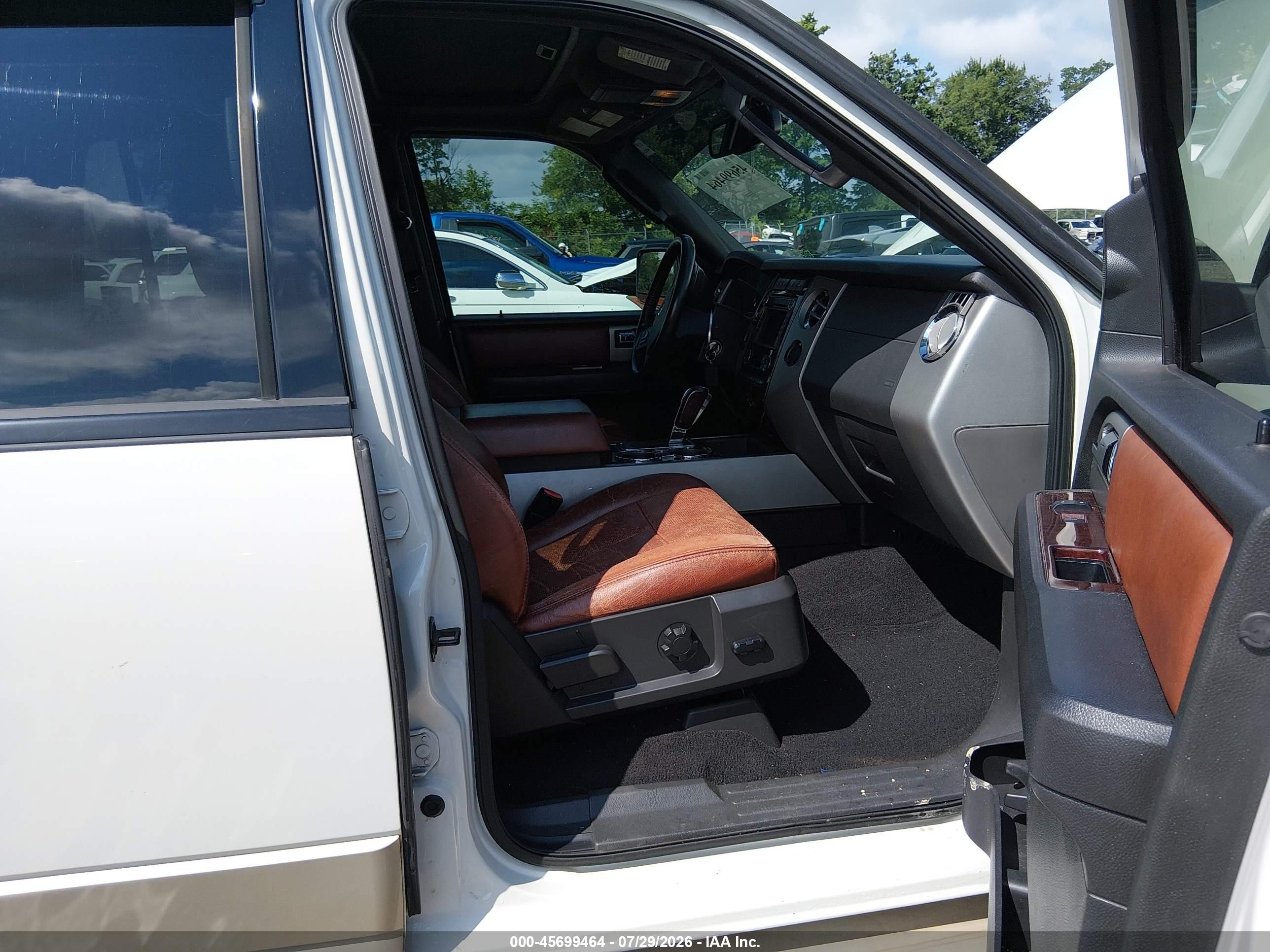 2008 Ford Expedition Eddie Bauer/king Ranch White vin: 1FMFU17538LA49544
