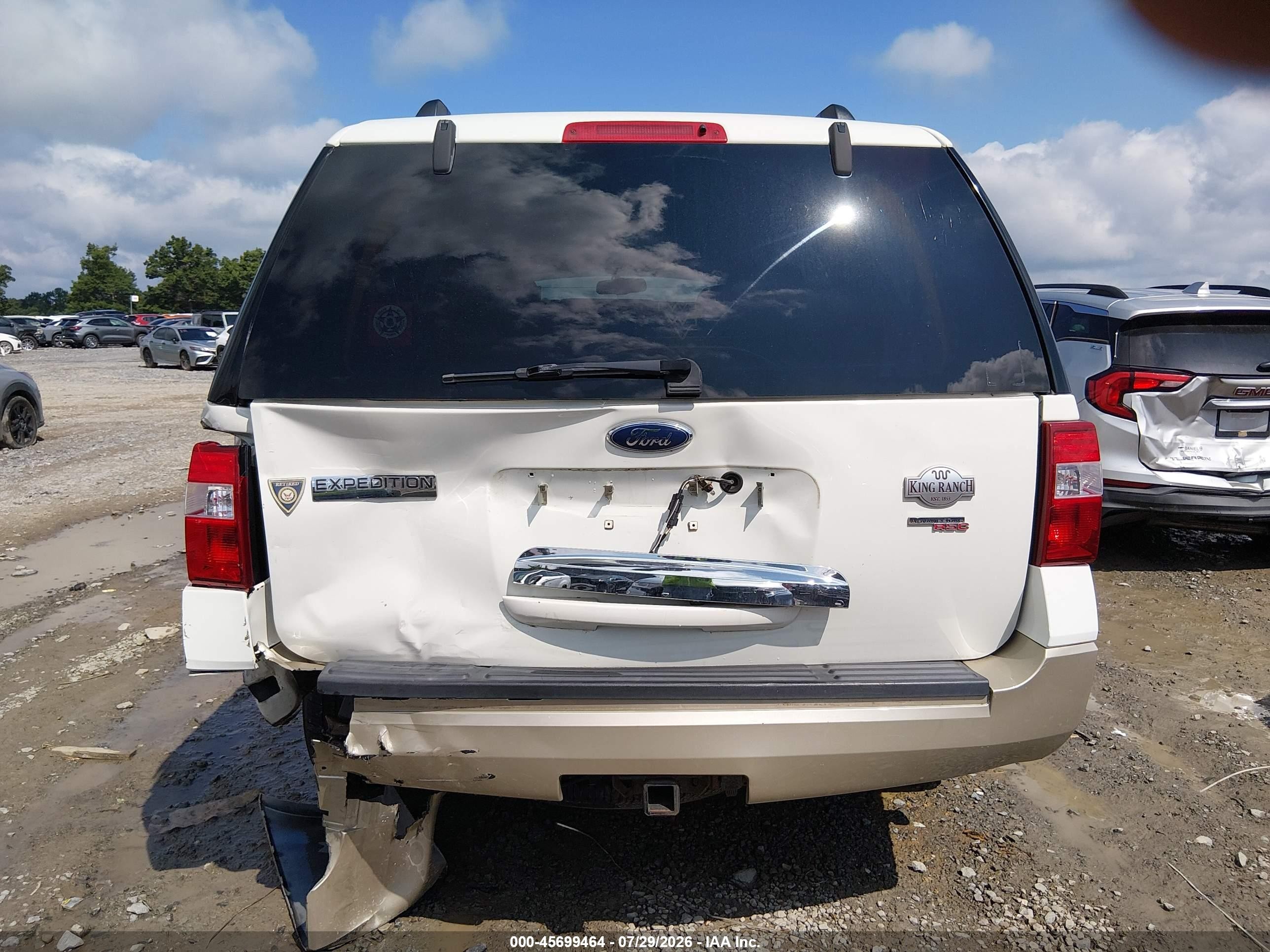 2008 Ford Expedition Eddie Bauer/king Ranch White vin: 1FMFU17538LA49544
