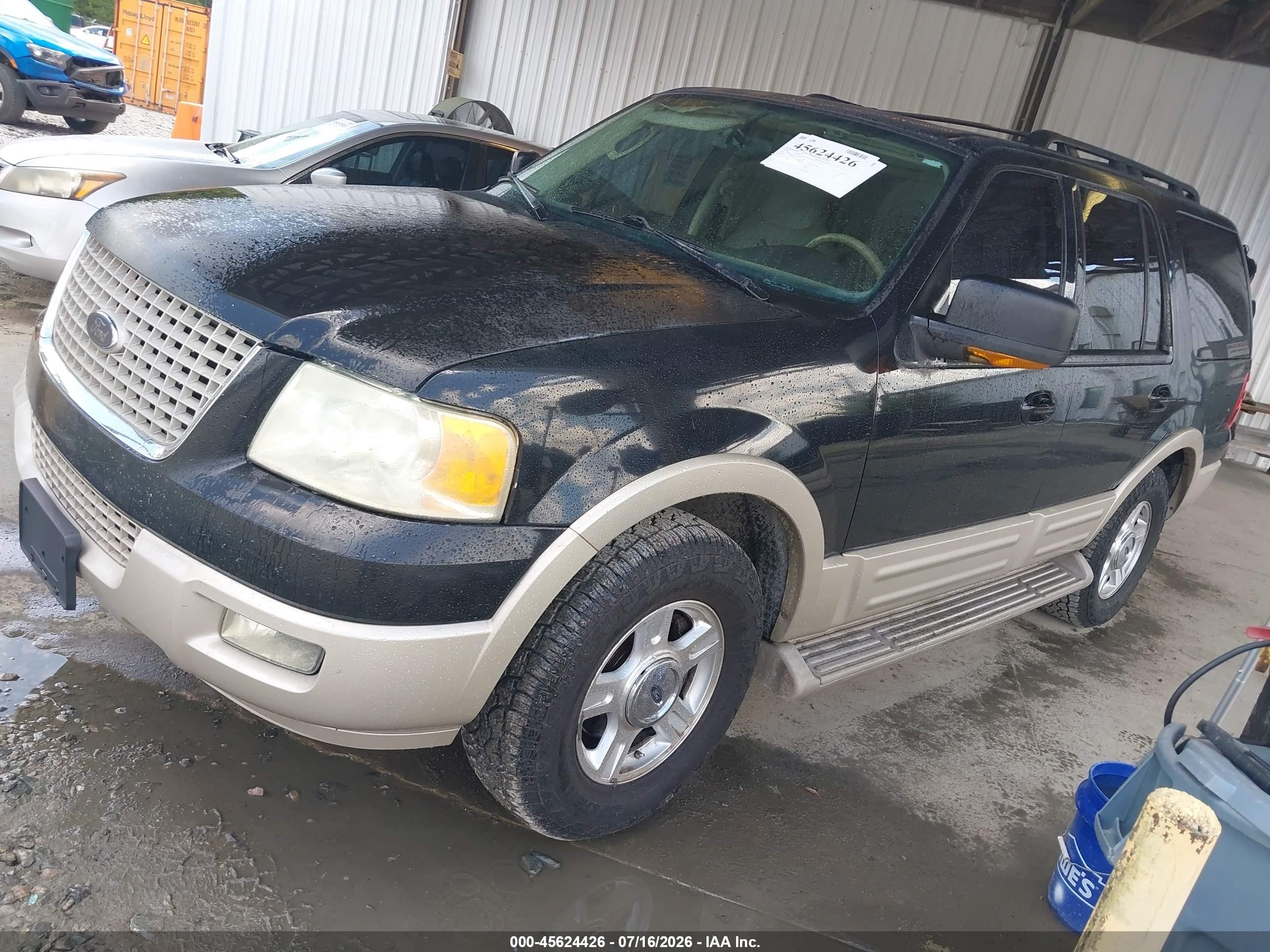 2005 Ford Expedition Eddie Bauer/king Ranch Black vin: 1FMFU17545LA16242
