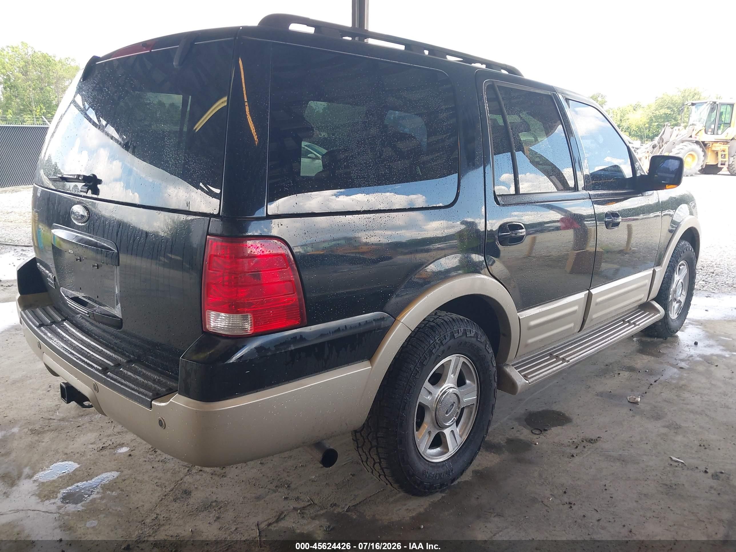 2005 Ford Expedition Eddie Bauer/king Ranch Black vin: 1FMFU17545LA16242