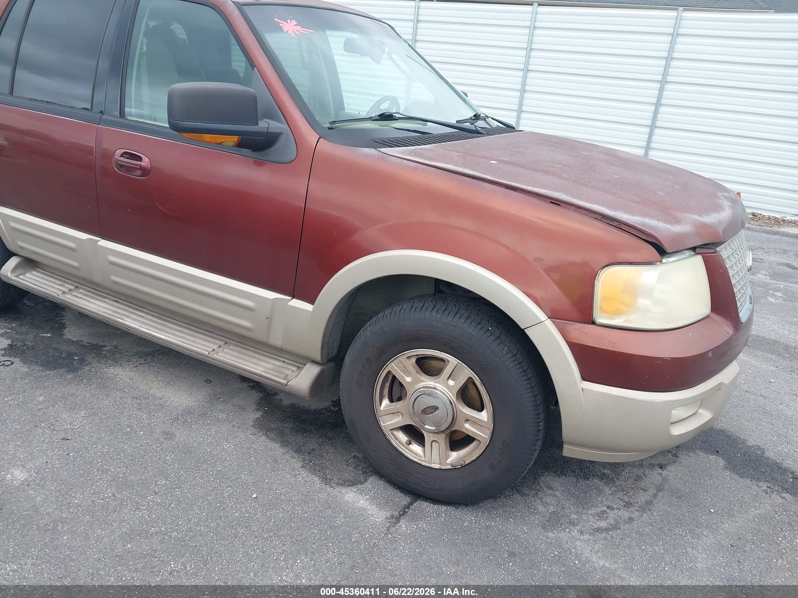 2006 Ford Expedition Eddie Bauer/king Ranch Burgundy vin: 1FMFU17546LA90360