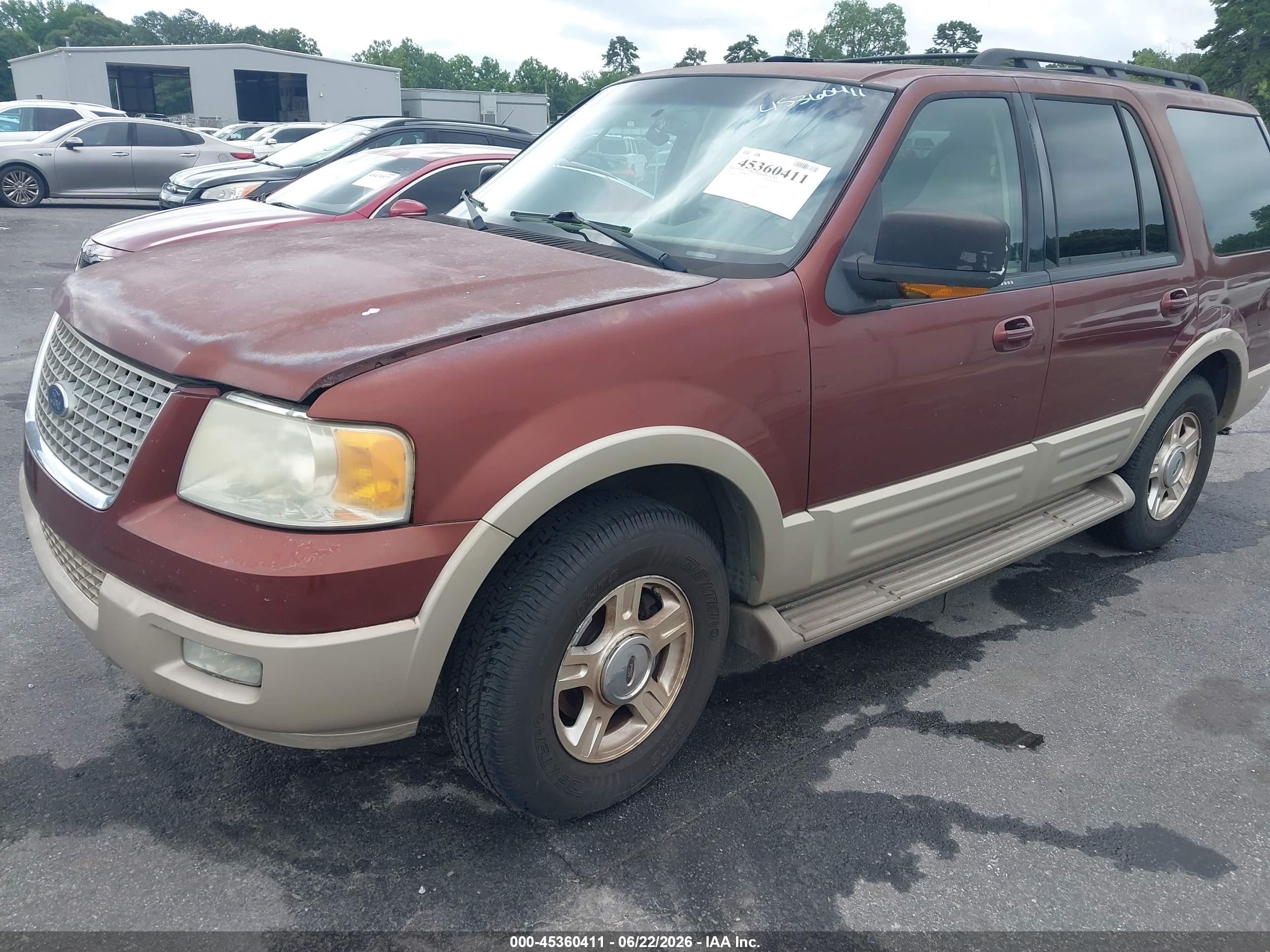 2006 Ford Expedition Eddie Bauer/king Ranch Burgundy vin: 1FMFU17546LA90360