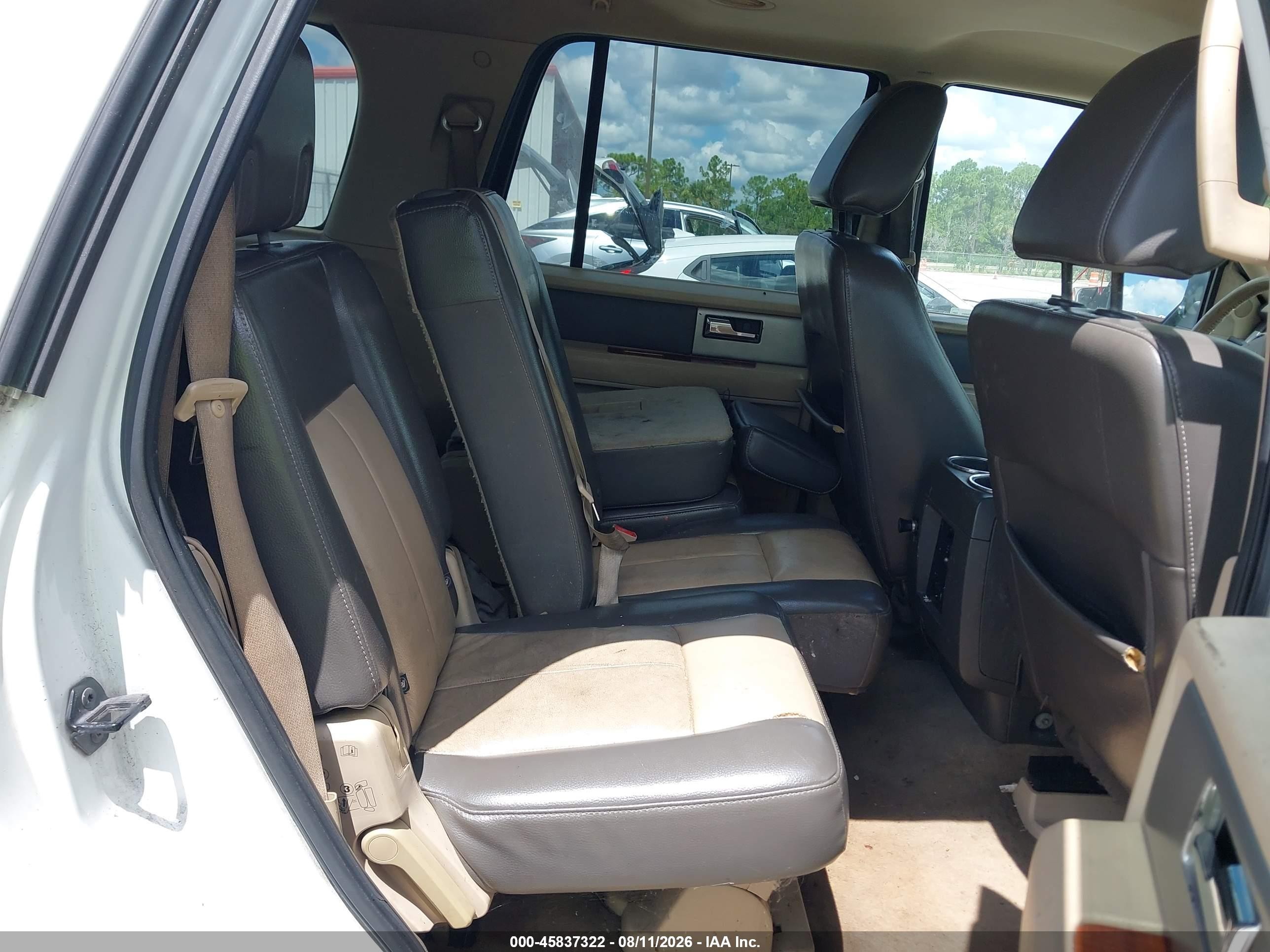 2009 Ford Expedition Eddie Bauer White vin: 1FMFU17549EB20496
