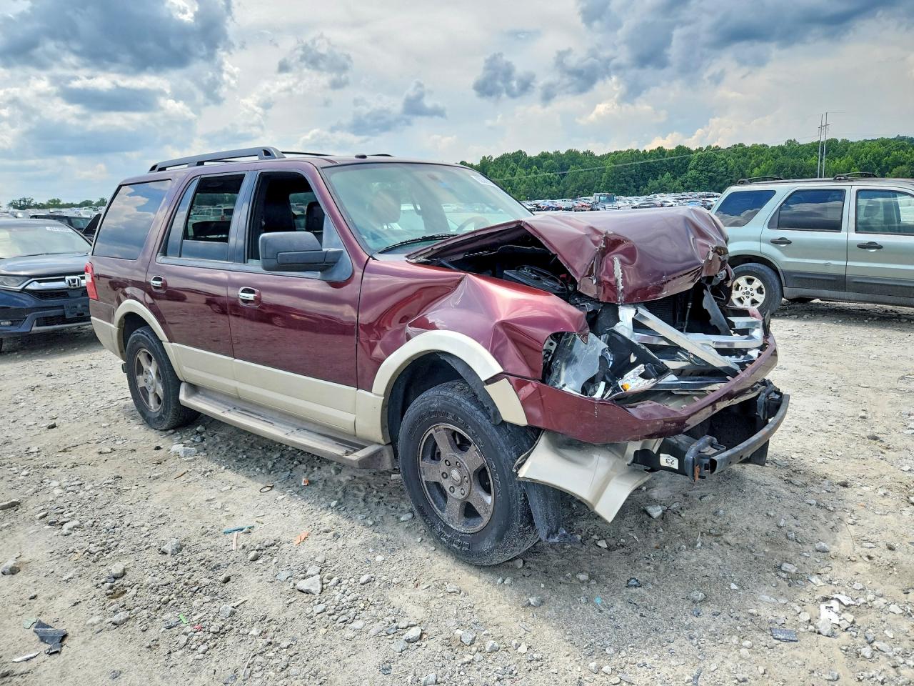 2009 Ford Expedition Eddie Bauer Бордовый vin: 1FMFU17549EB20644