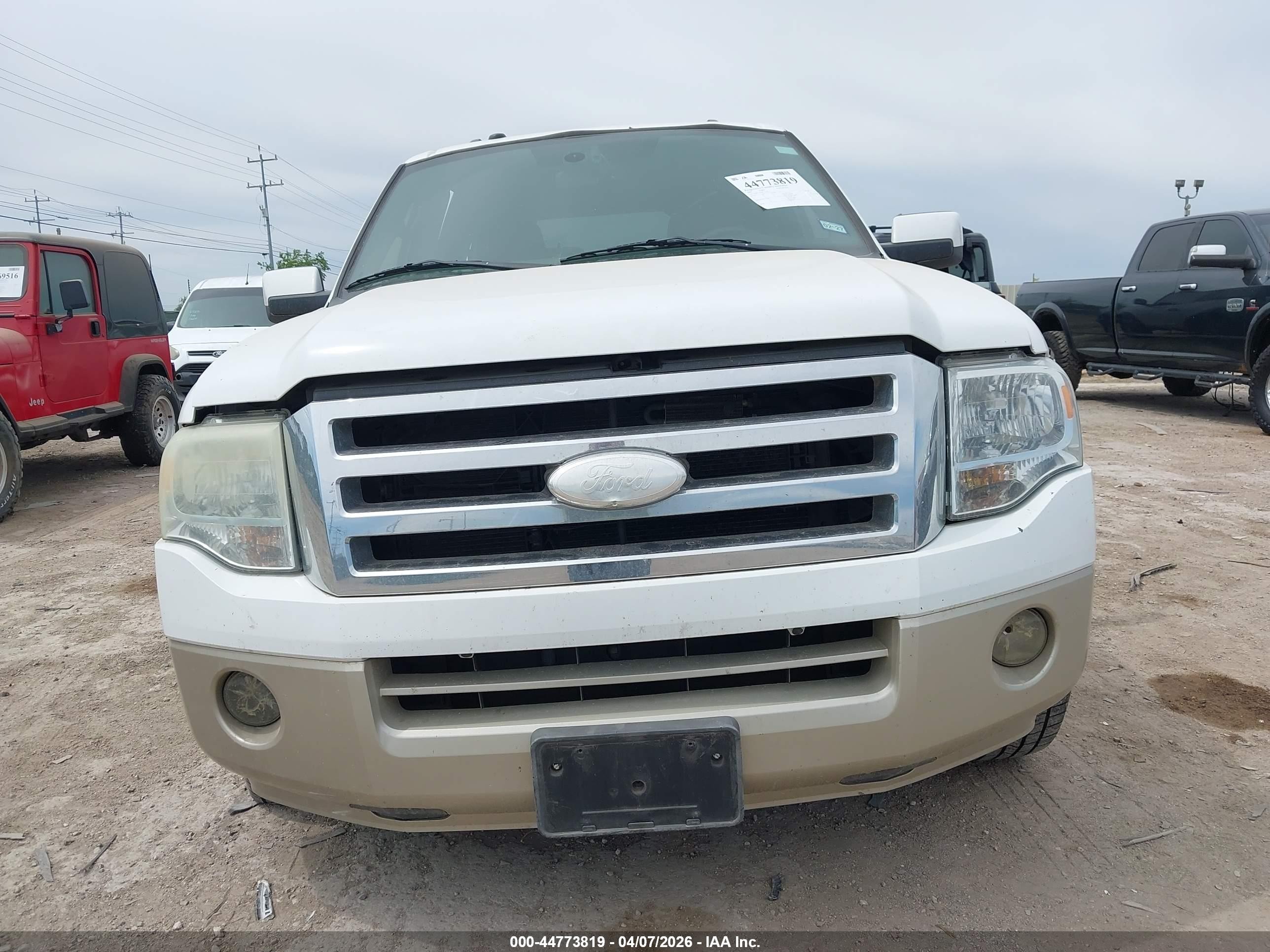 2009 Ford Expedition Eddie Bauer/king Ranch White vin: 1FMFU17549LA12794