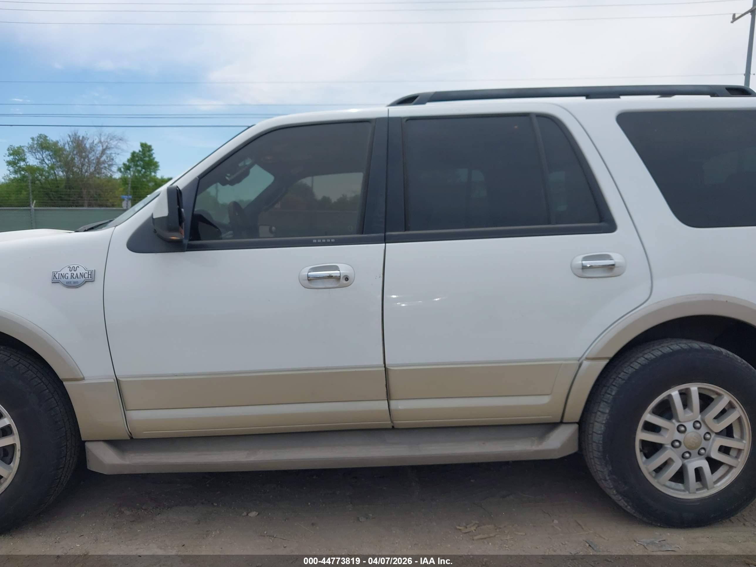 2009 Ford Expedition Eddie Bauer/king Ranch White vin: 1FMFU17549LA12794