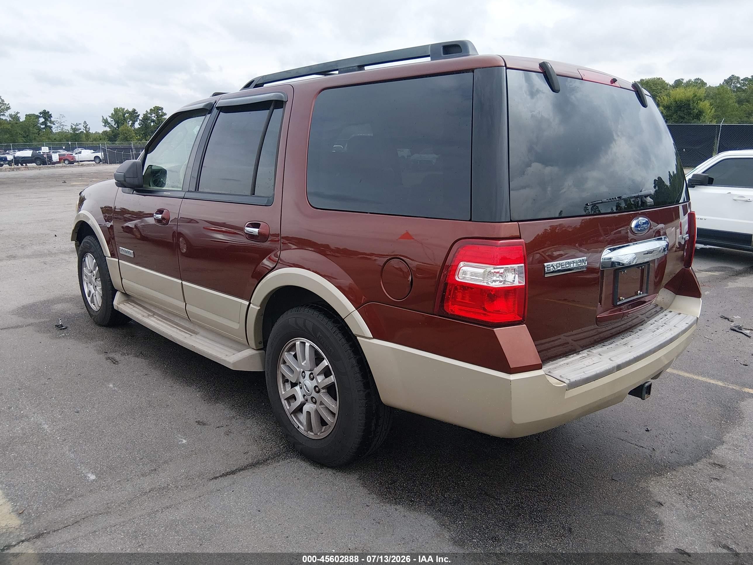 2007 Ford Expedition Eddie Bauer Красный vin: 1FMFU17557LA99277