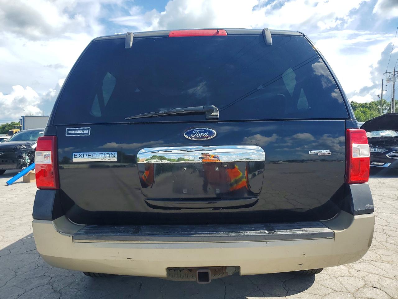 2008 Ford Expedition Eddie Bauer Black vin: 1FMFU17558LA38075