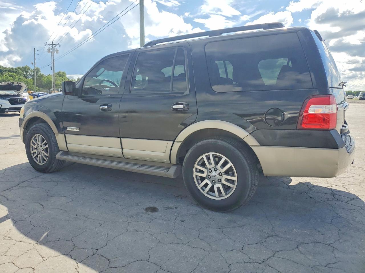 2008 Ford Expedition Eddie Bauer Black vin: 1FMFU17558LA38075