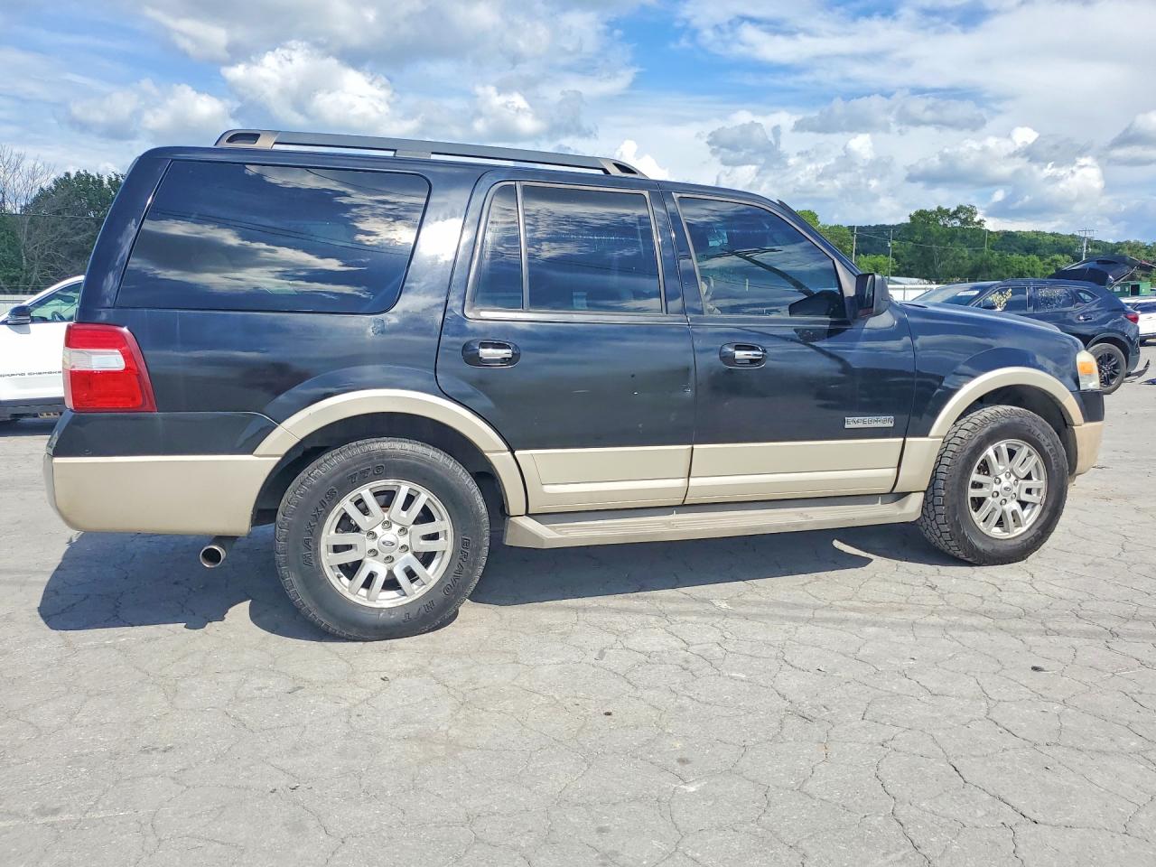 2008 Ford Expedition Eddie Bauer Black vin: 1FMFU17558LA38075