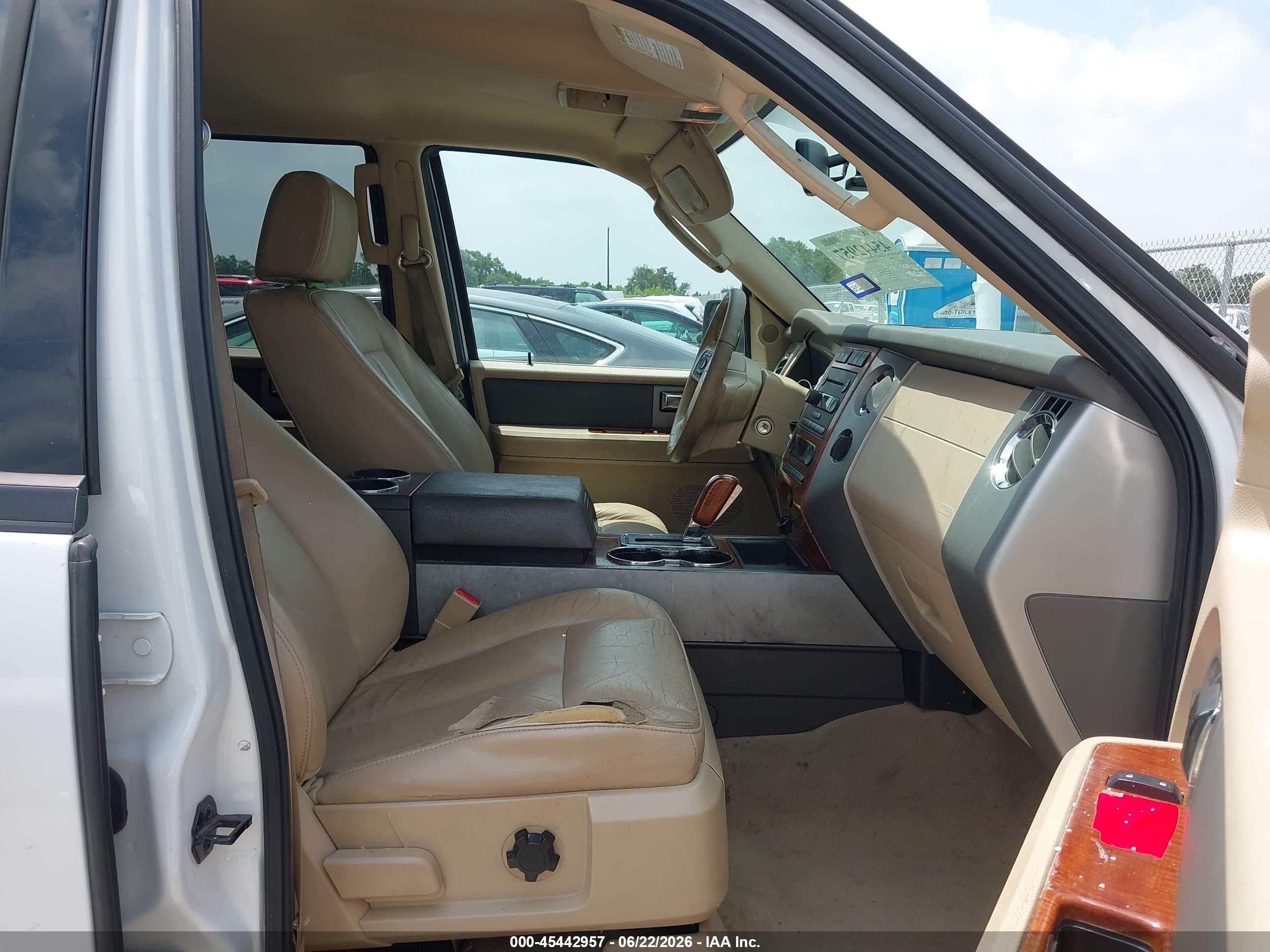 2007 Ford Expedition Eddie Bauer White vin: 1FMFU17567LA66529