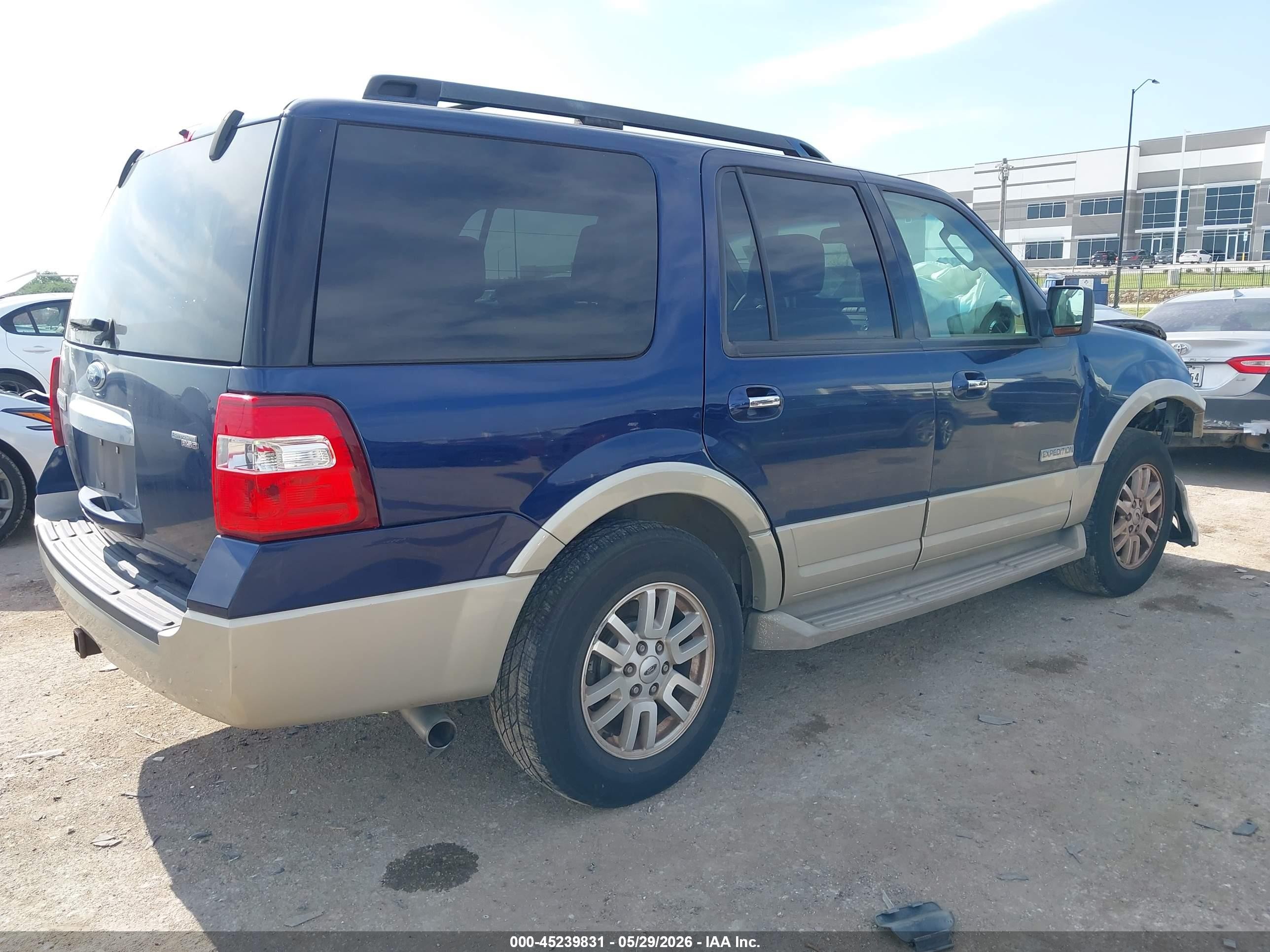 2008 Ford Expedition Eddie Bauer/king Ranch Синий vin: 1FMFU17568LA82229