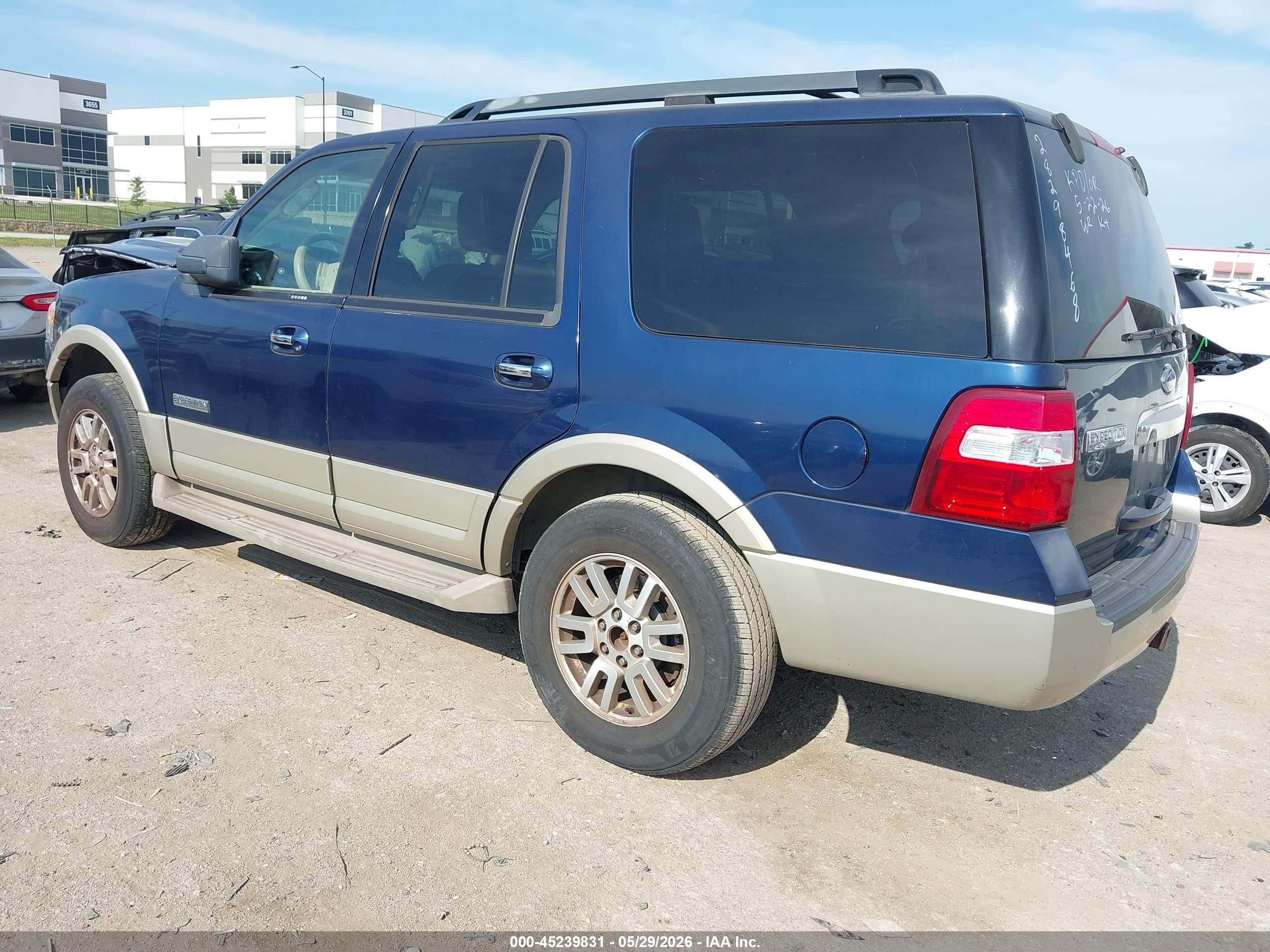 2008 Ford Expedition Eddie Bauer/king Ranch Синий vin: 1FMFU17568LA82229