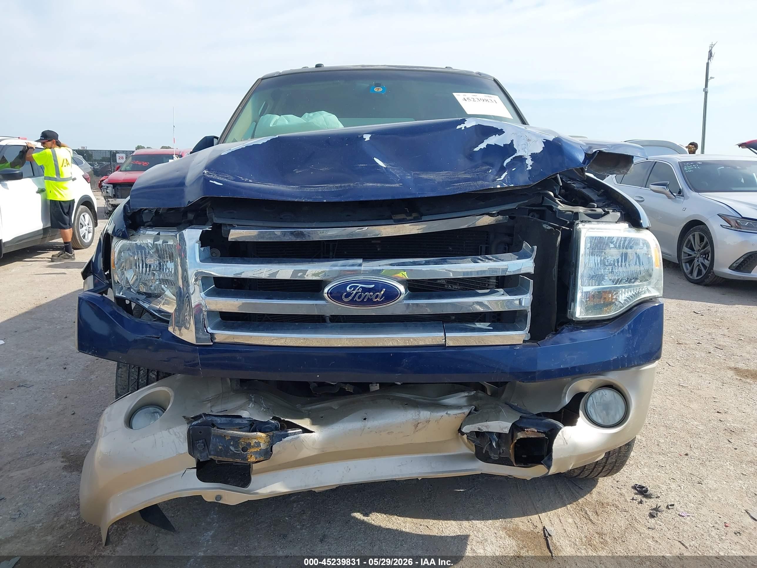 2008 Ford Expedition Eddie Bauer/king Ranch Синий vin: 1FMFU17568LA82229