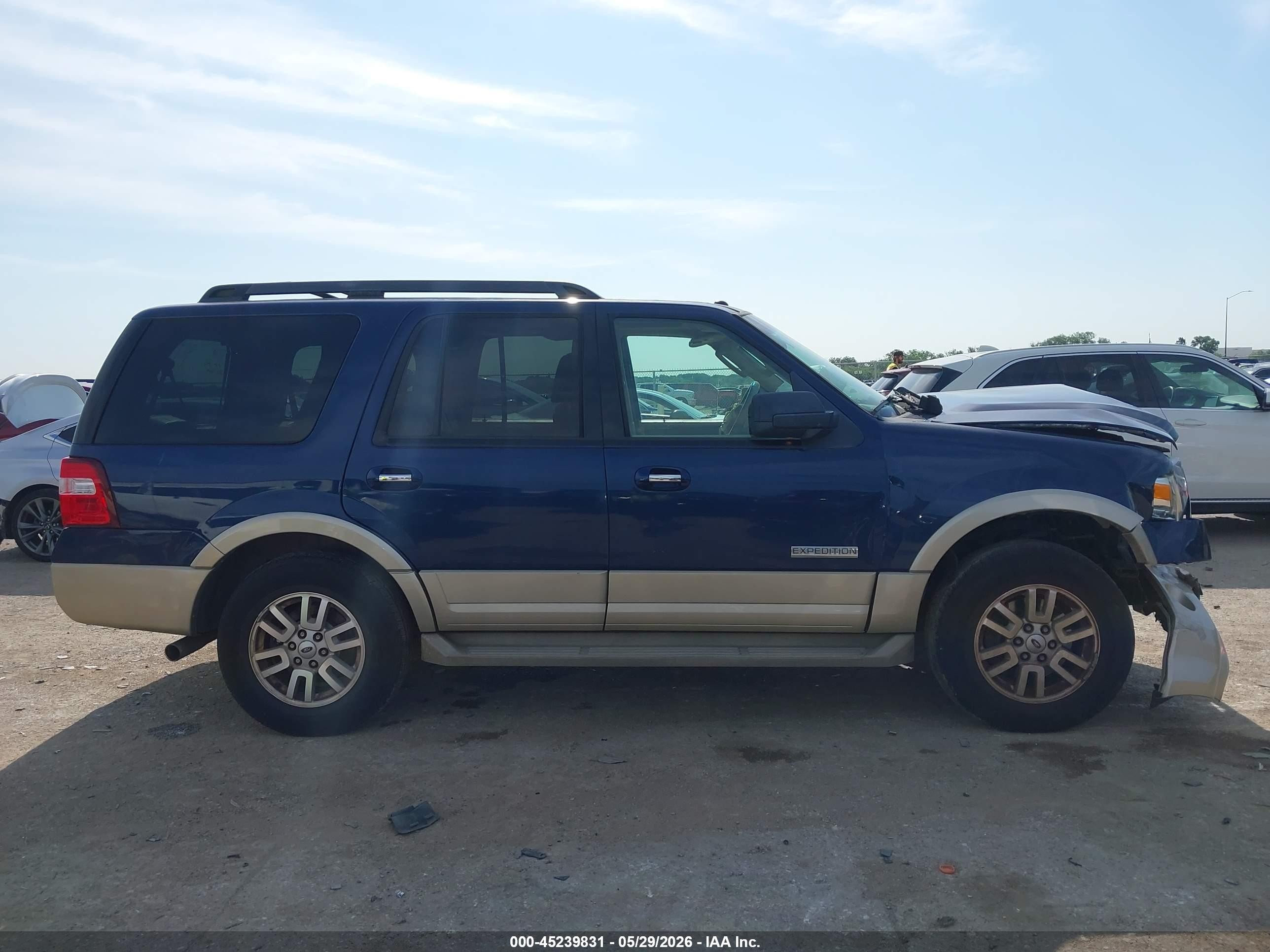 2008 Ford Expedition Eddie Bauer/king Ranch Синий vin: 1FMFU17568LA82229