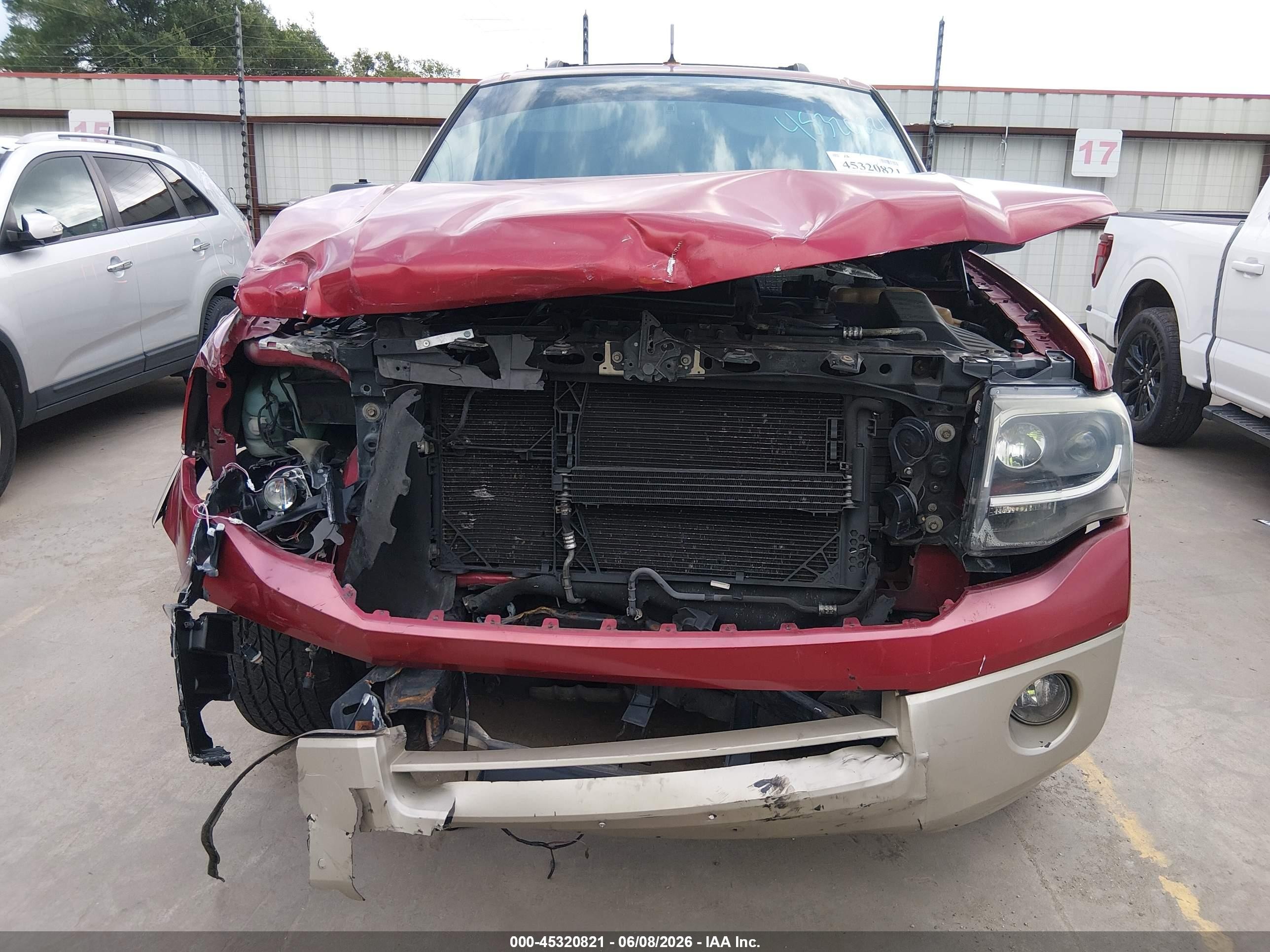 2007 Ford Expedition Eddie Bauer Red vin: 1FMFU17577LA83226