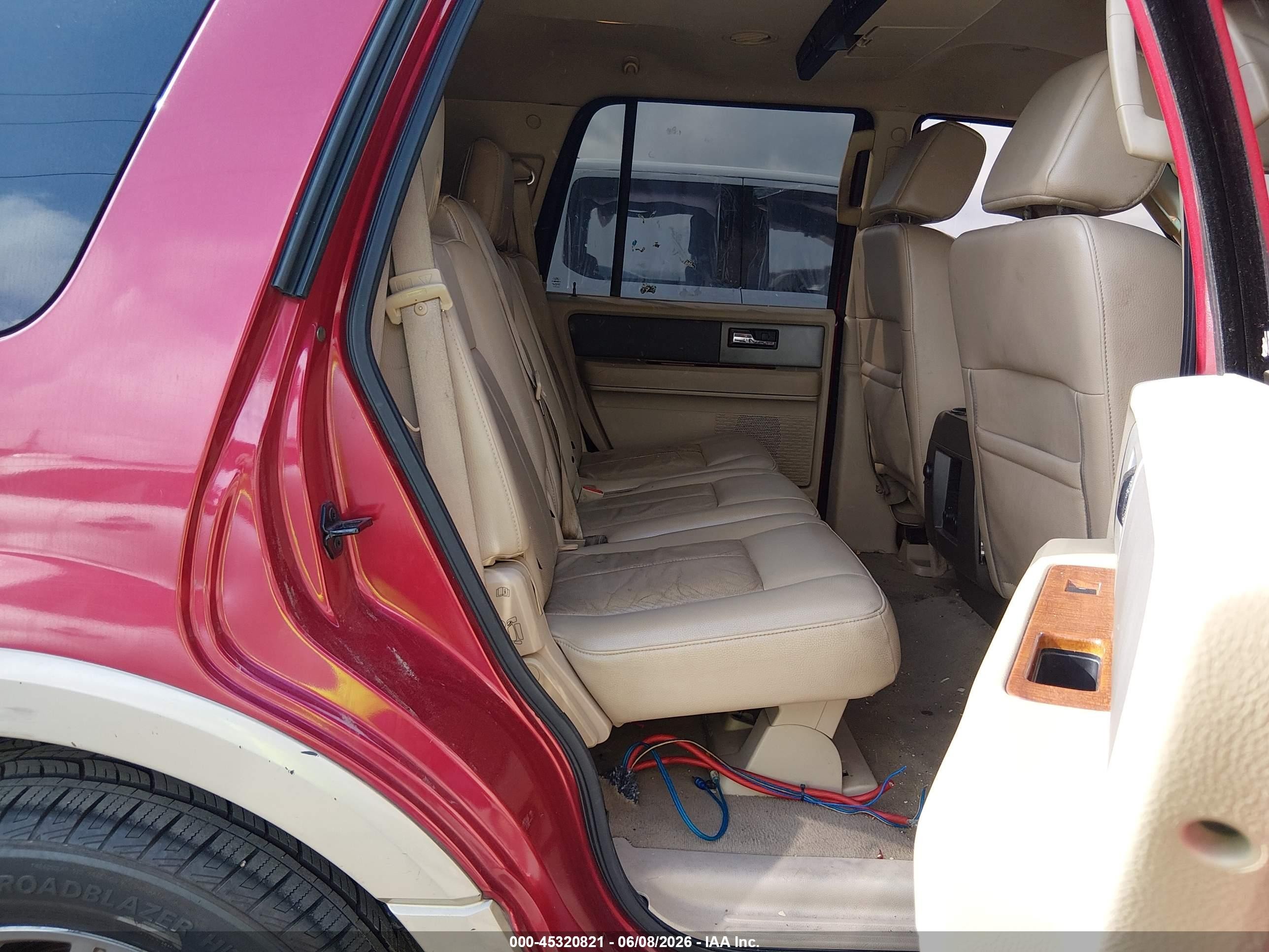 2007 Ford Expedition Eddie Bauer Red vin: 1FMFU17577LA83226