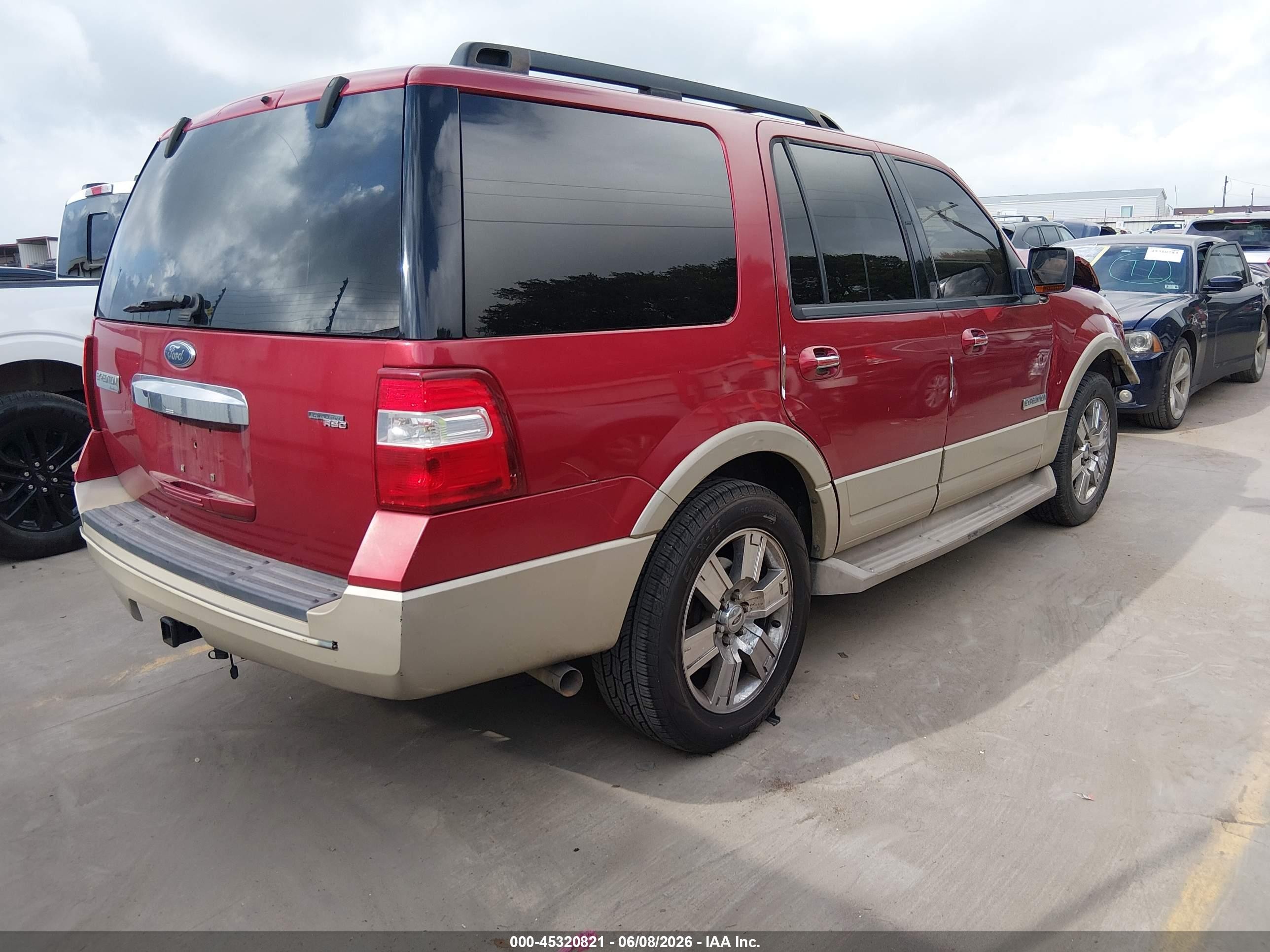 2007 Ford Expedition Eddie Bauer Red vin: 1FMFU17577LA83226