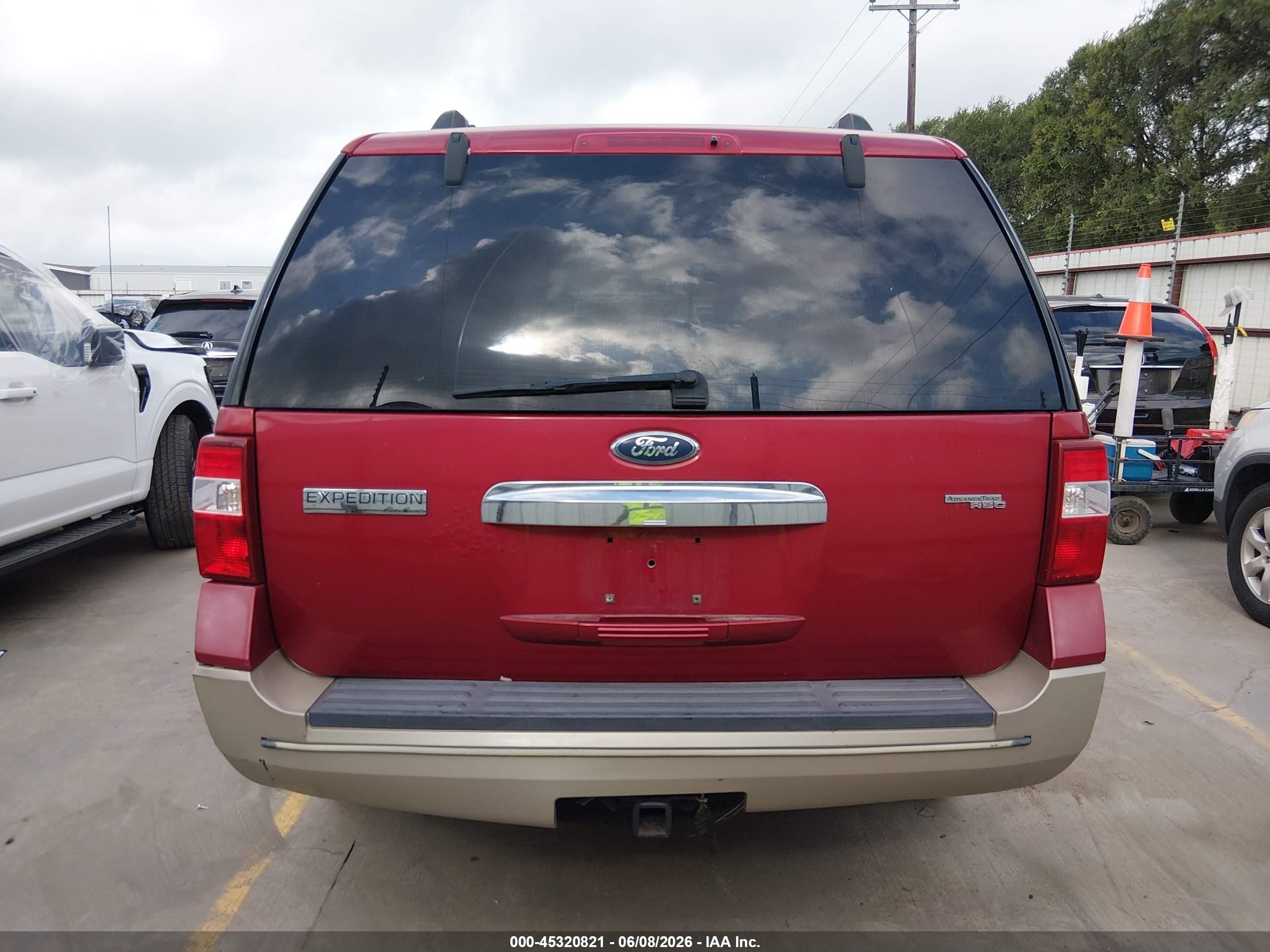 2007 Ford Expedition Eddie Bauer Red vin: 1FMFU17577LA83226