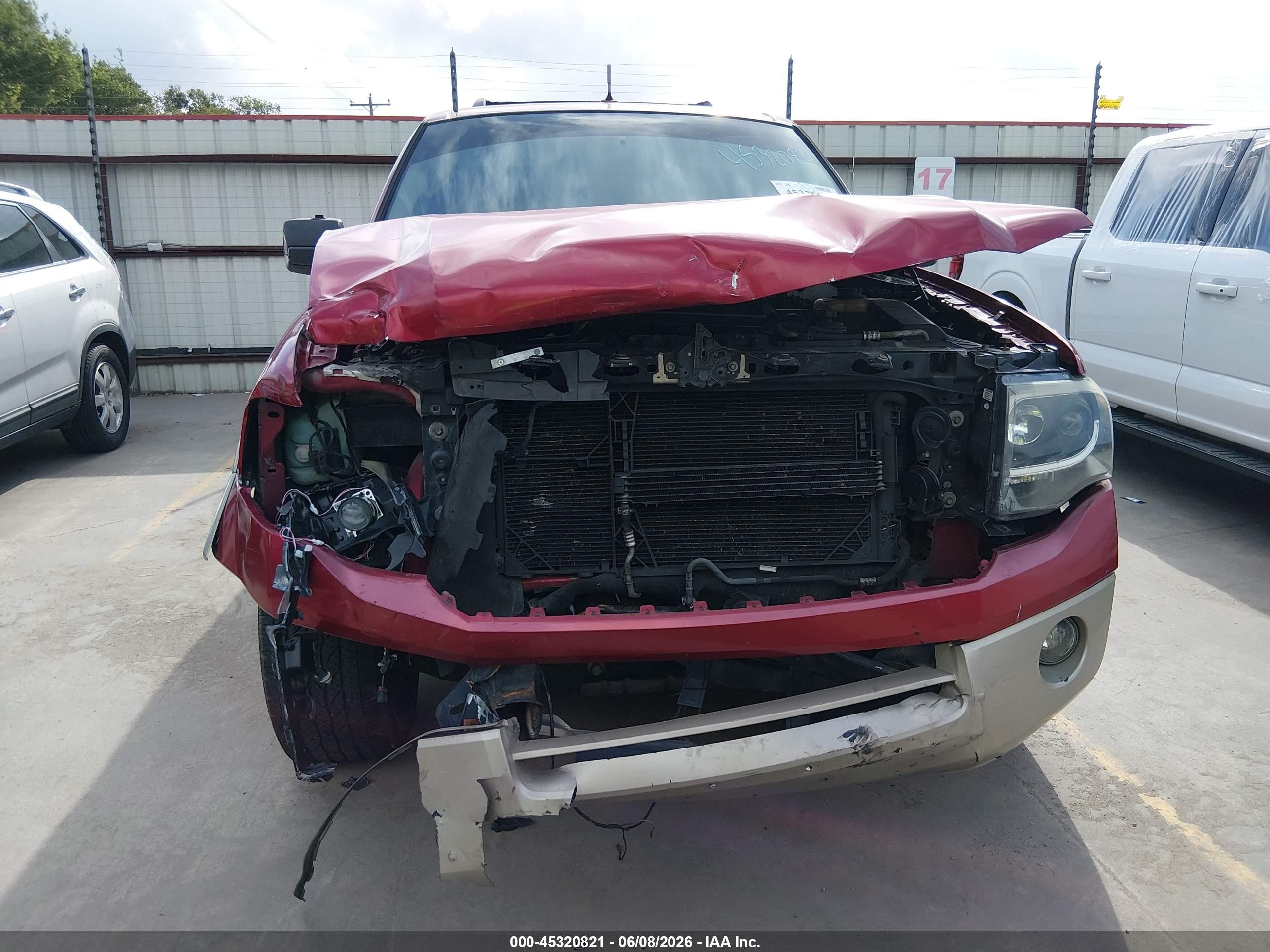 2007 Ford Expedition Eddie Bauer Red vin: 1FMFU17577LA83226