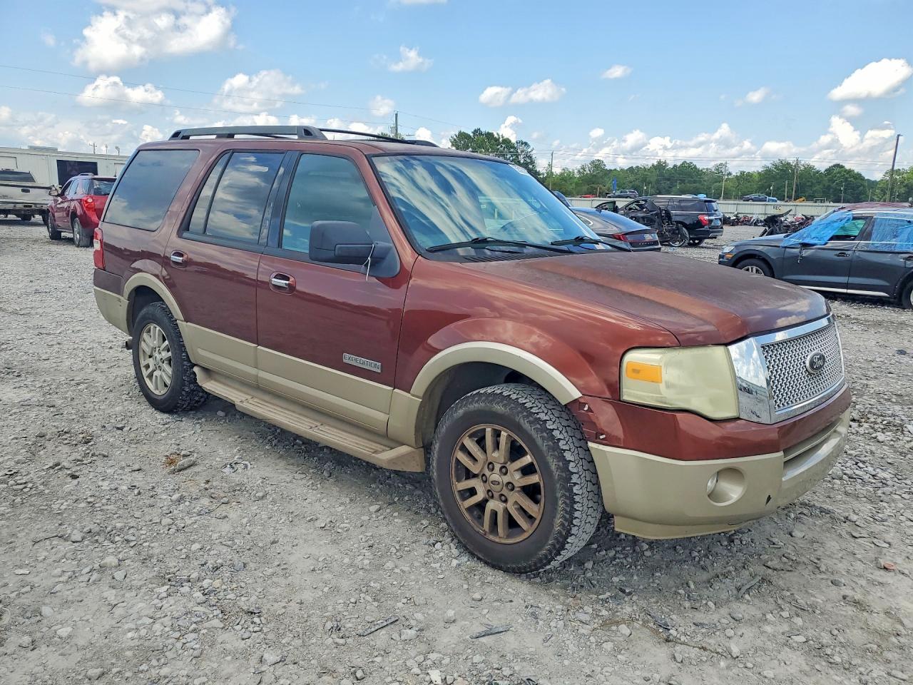 2007 Ford Expedition Eddie Bauer Brown vin: 1FMFU17587LA60232