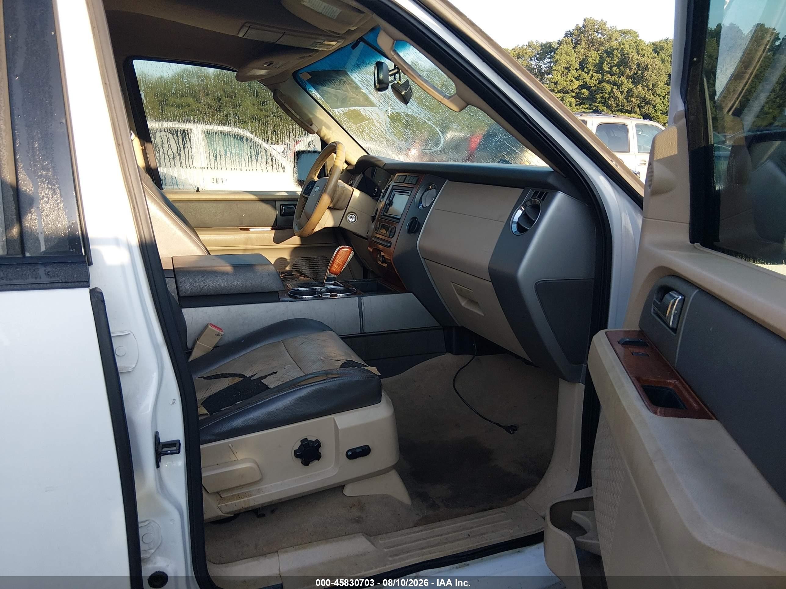 2007 Ford Expedition Eddie Bauer White vin: 1FMFU17587LA62336