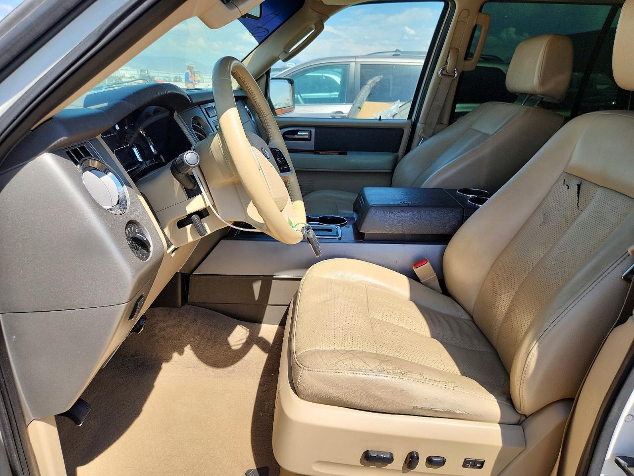 2008 Ford Expedition Eddie Bauer White vin: 1FMFU17588LA40824