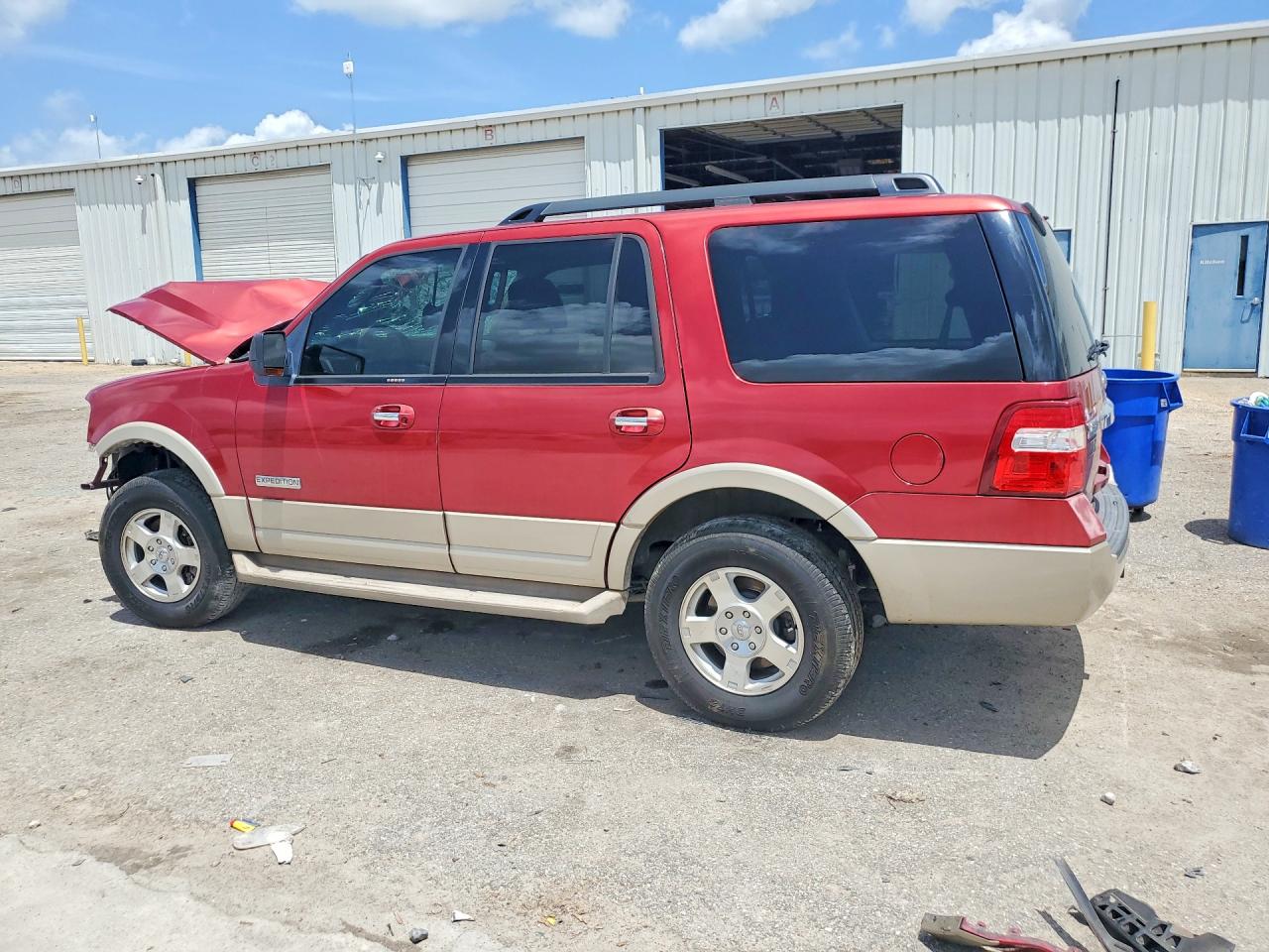 2007 Ford Expedition Eddie Bauer Burgundy vin: 1FMFU17597LA53323