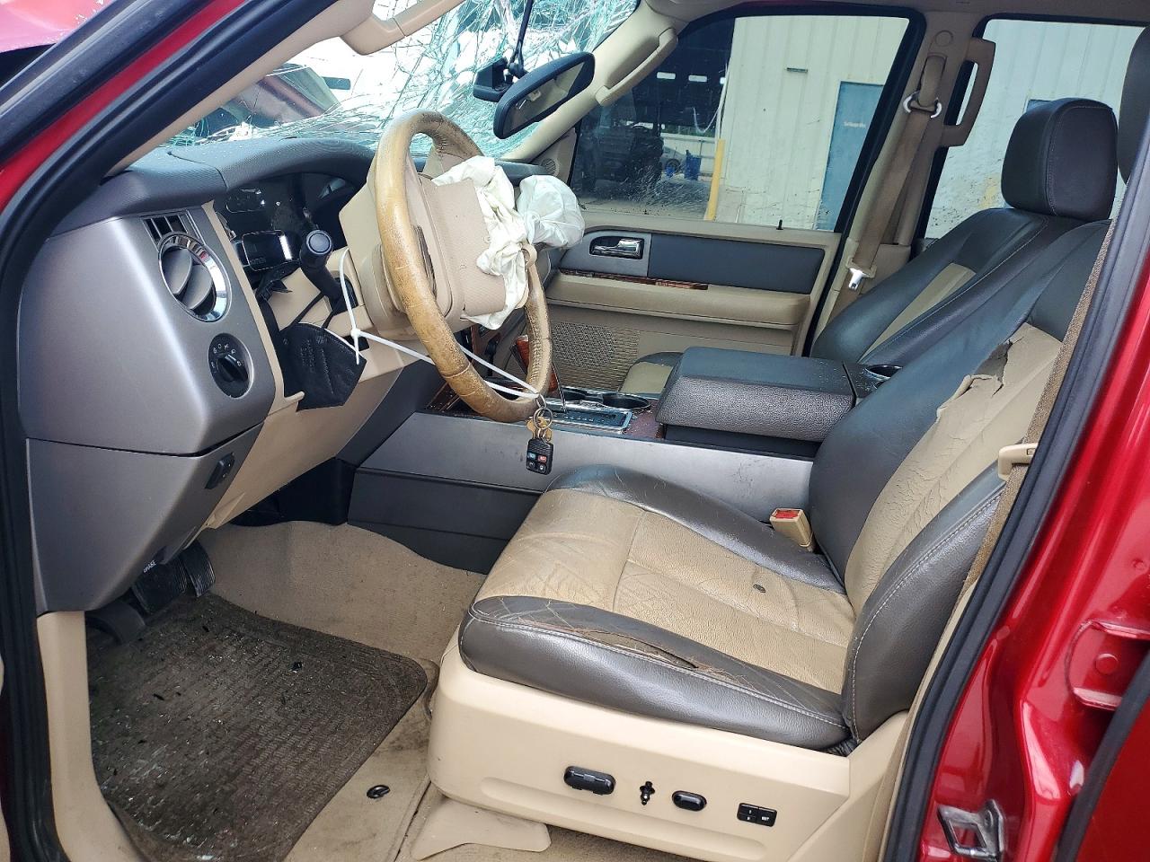2007 Ford Expedition Eddie Bauer Burgundy vin: 1FMFU17597LA53323