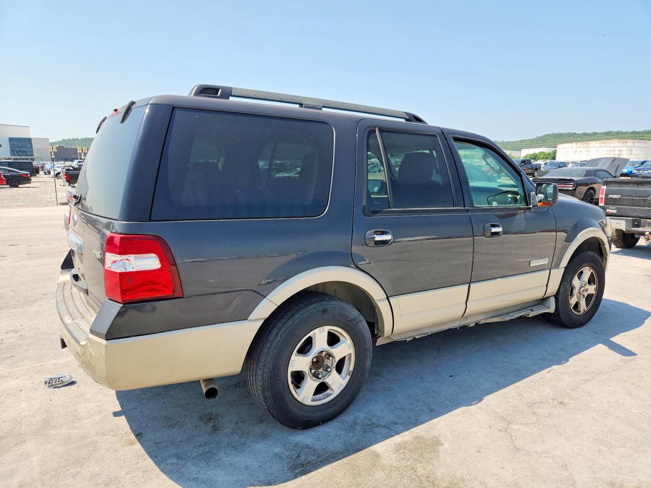 2007 Ford Expedition Eddie Bauer Gray vin: 1FMFU17597LA89142