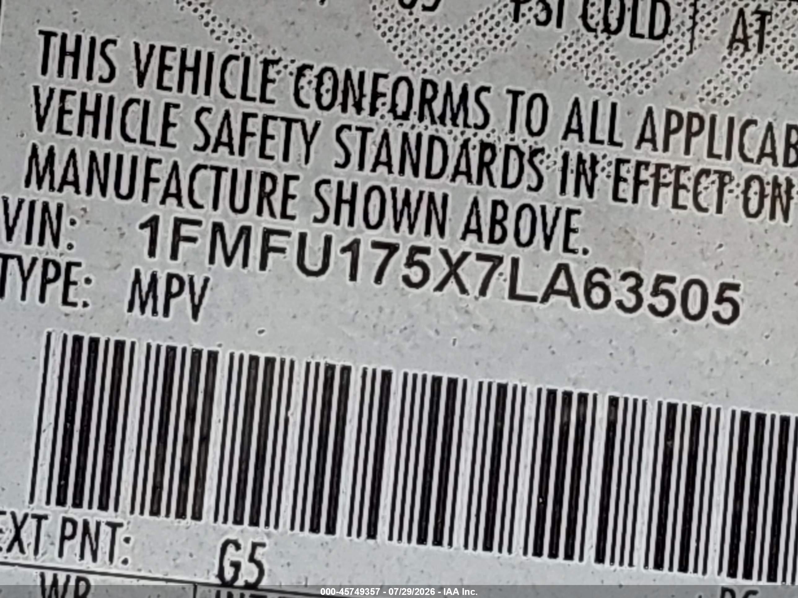 2007 Ford Expedition Eddie Bauer Gray vin: 1FMFU175X7LA63505