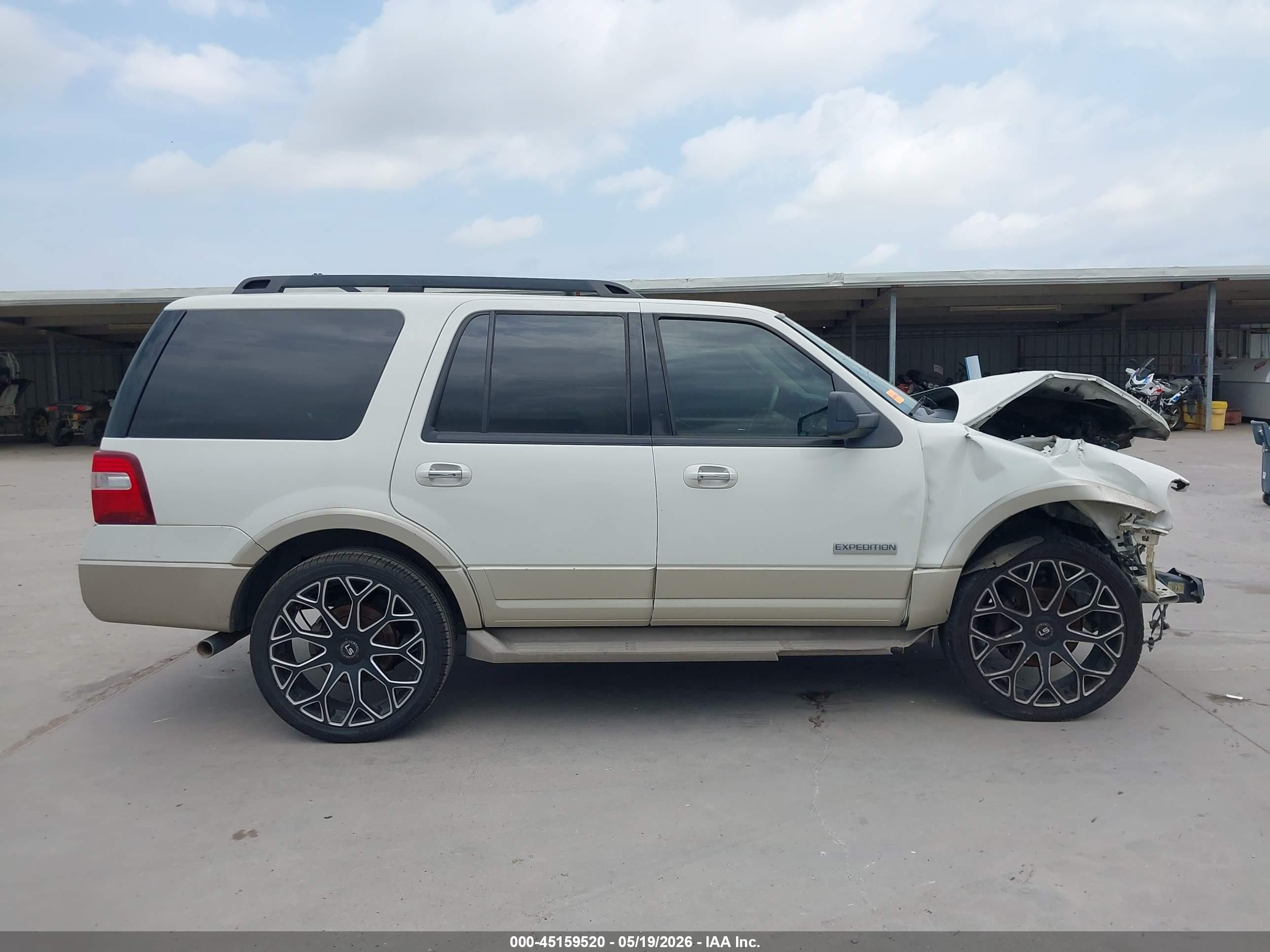 2008 Ford Expedition Eddie Bauer/king Ranch White vin: 1FMFU175X8LA29033