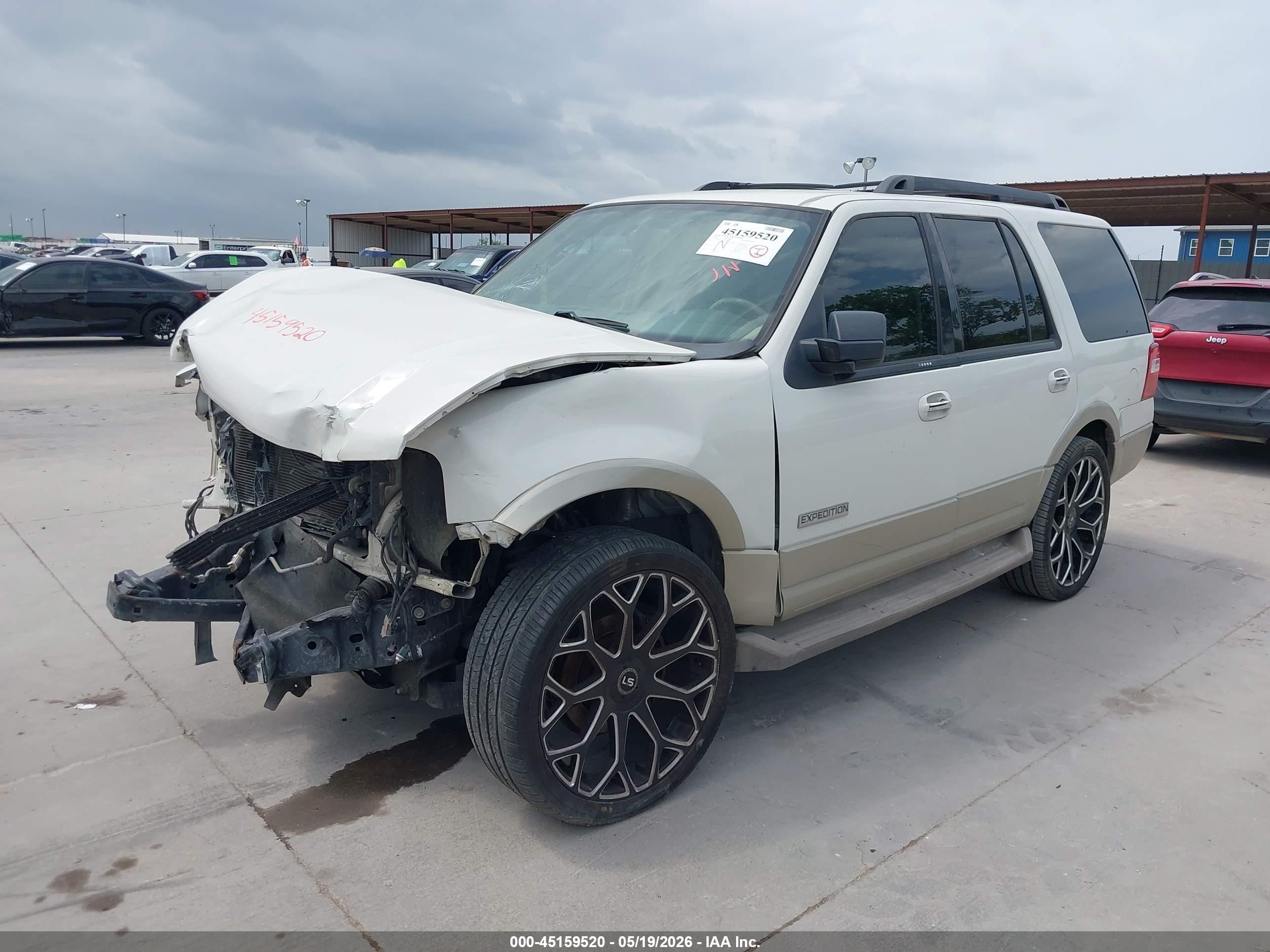 2008 Ford Expedition Eddie Bauer/king Ranch White vin: 1FMFU175X8LA29033