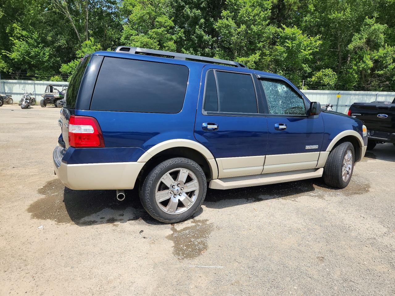 2008 Ford Expedition Eddie Bauer Blue vin: 1FMFU175X8LA62565