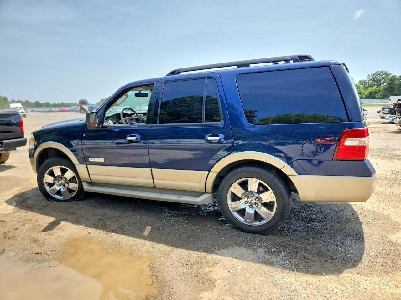 2008 Ford Expedition Eddie Bauer Blue vin: 1FMFU175X8LA62565